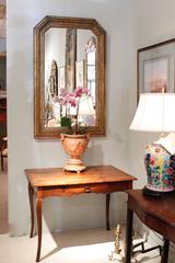 German Ripple Carved Gilt Mirror