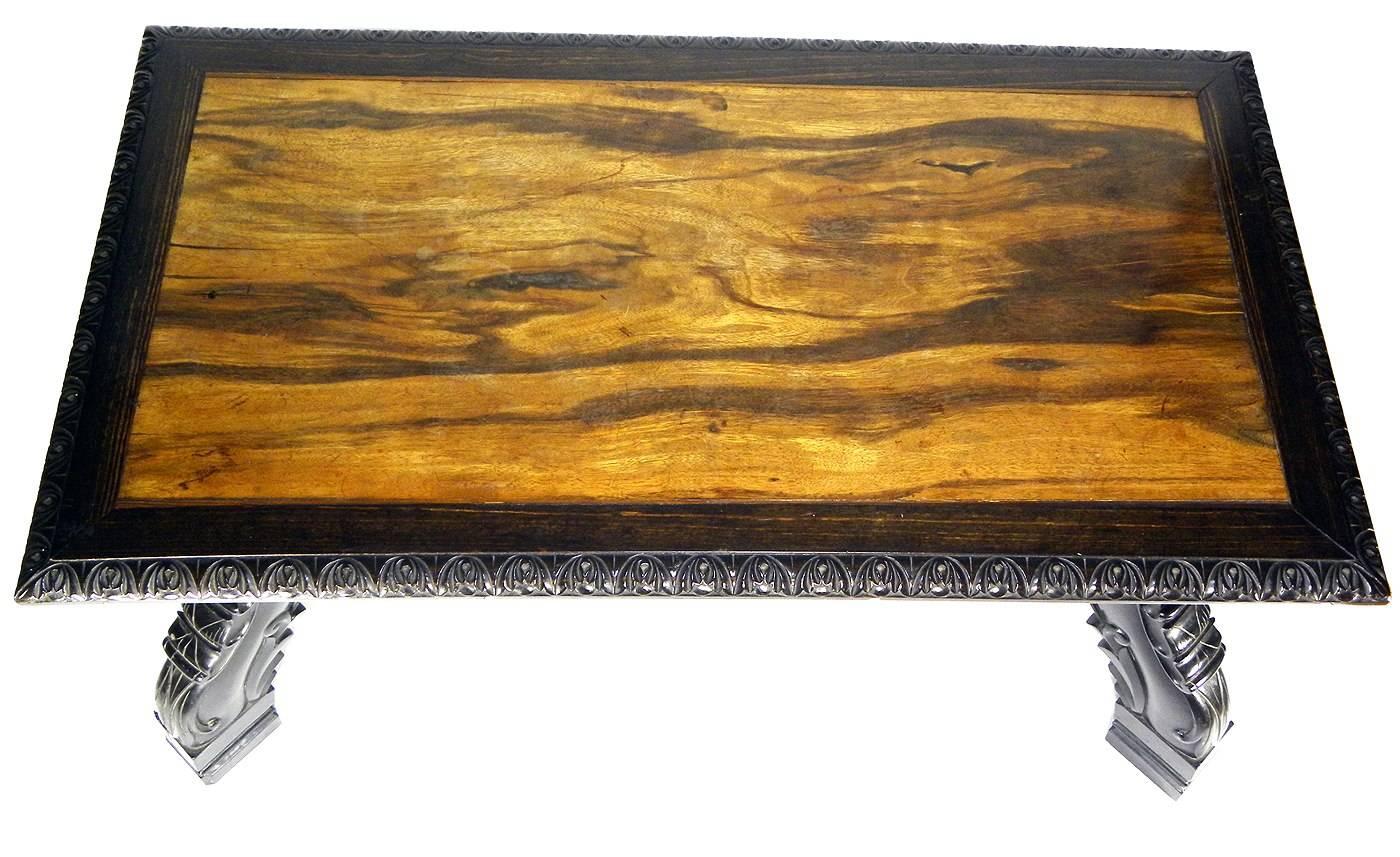 Anglo-Indian Calamander and Ebony Low Table In Good Condition For Sale In Charlottesville, VA