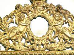 Dutch Gilded Repoussé Cushion Mirror