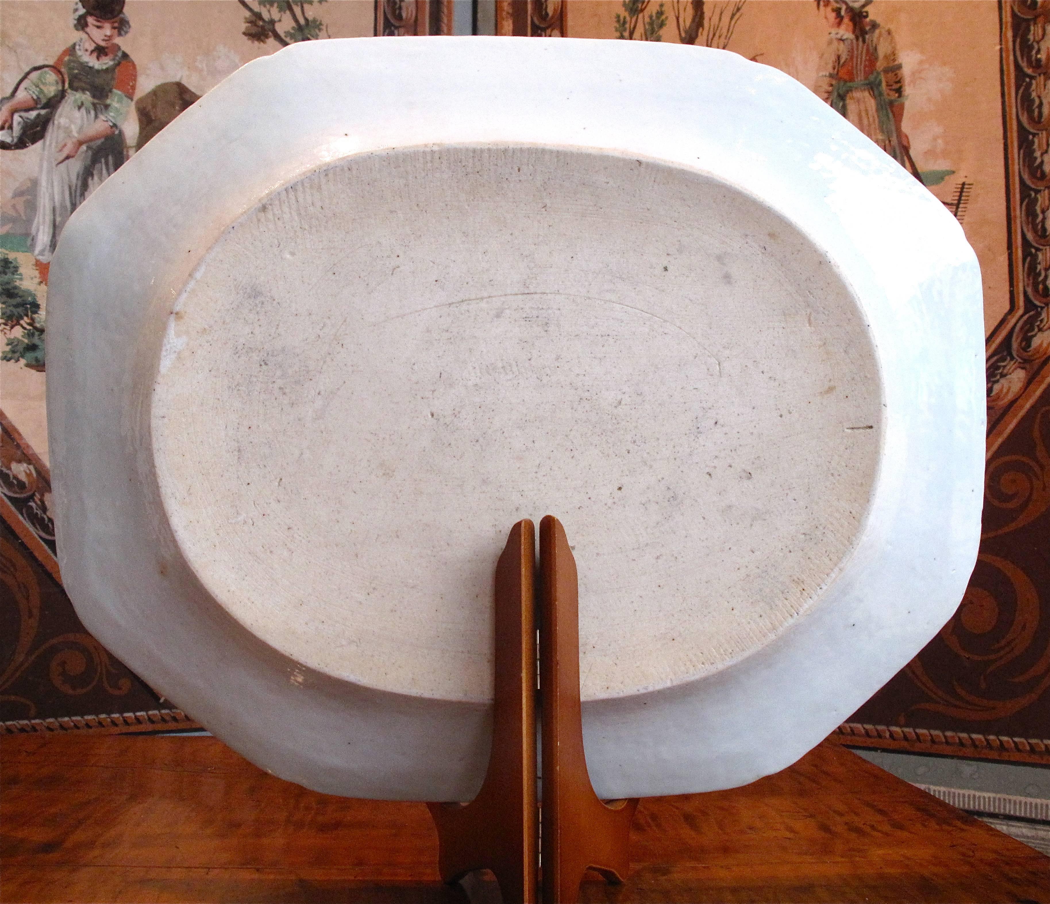 Chinese Large Canton Platter For Sale