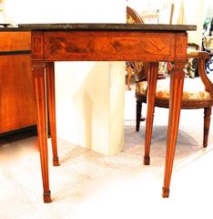 Italian Neoclassical Inlaid Marble Top Table