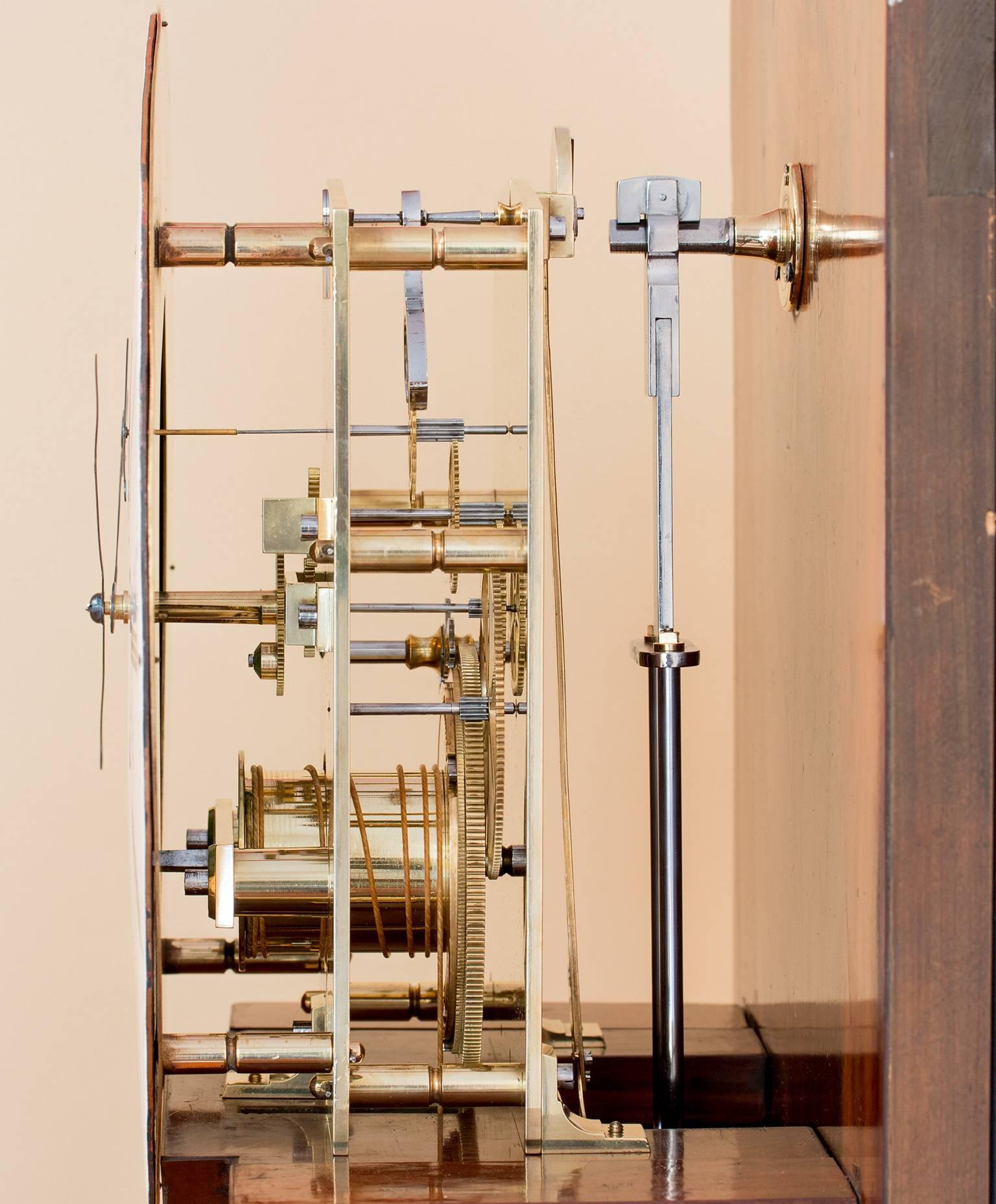 Standuhr von Franz Lehrner, Wien, um 1830 (Biedermeier) im Angebot