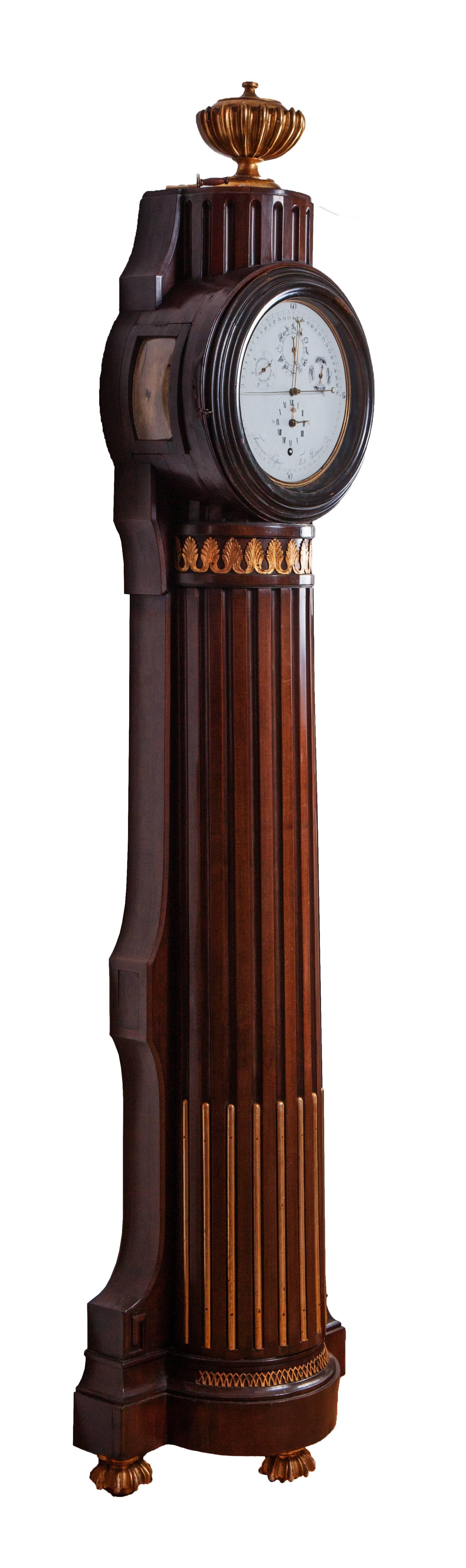 Neoclassical Classicistical Longcase Clock by Seiffner, Budapest, circa 1795 For Sale