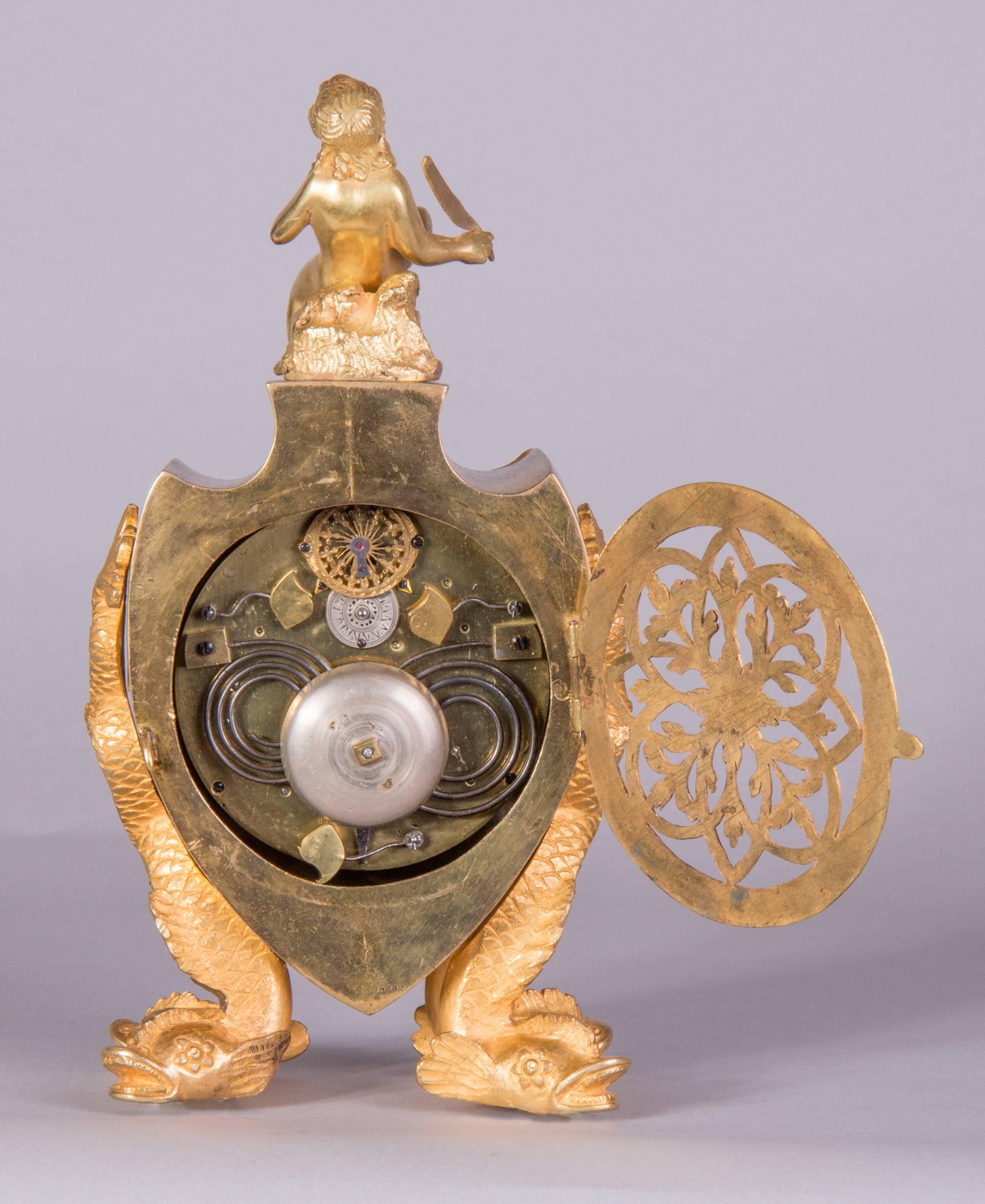 Austrian Carriage Clock with Alarm by Martin Boeck, Vienna, circa 1830 For Sale