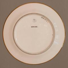 Sèvres Topographical Plate, "Chateau d'Eizenstadt", France 1829-1830