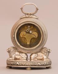 Silvered Carriage Clock, Austria, circa 1830