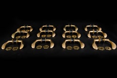Arne Jacobsen Set of 12 Brass Door Handles