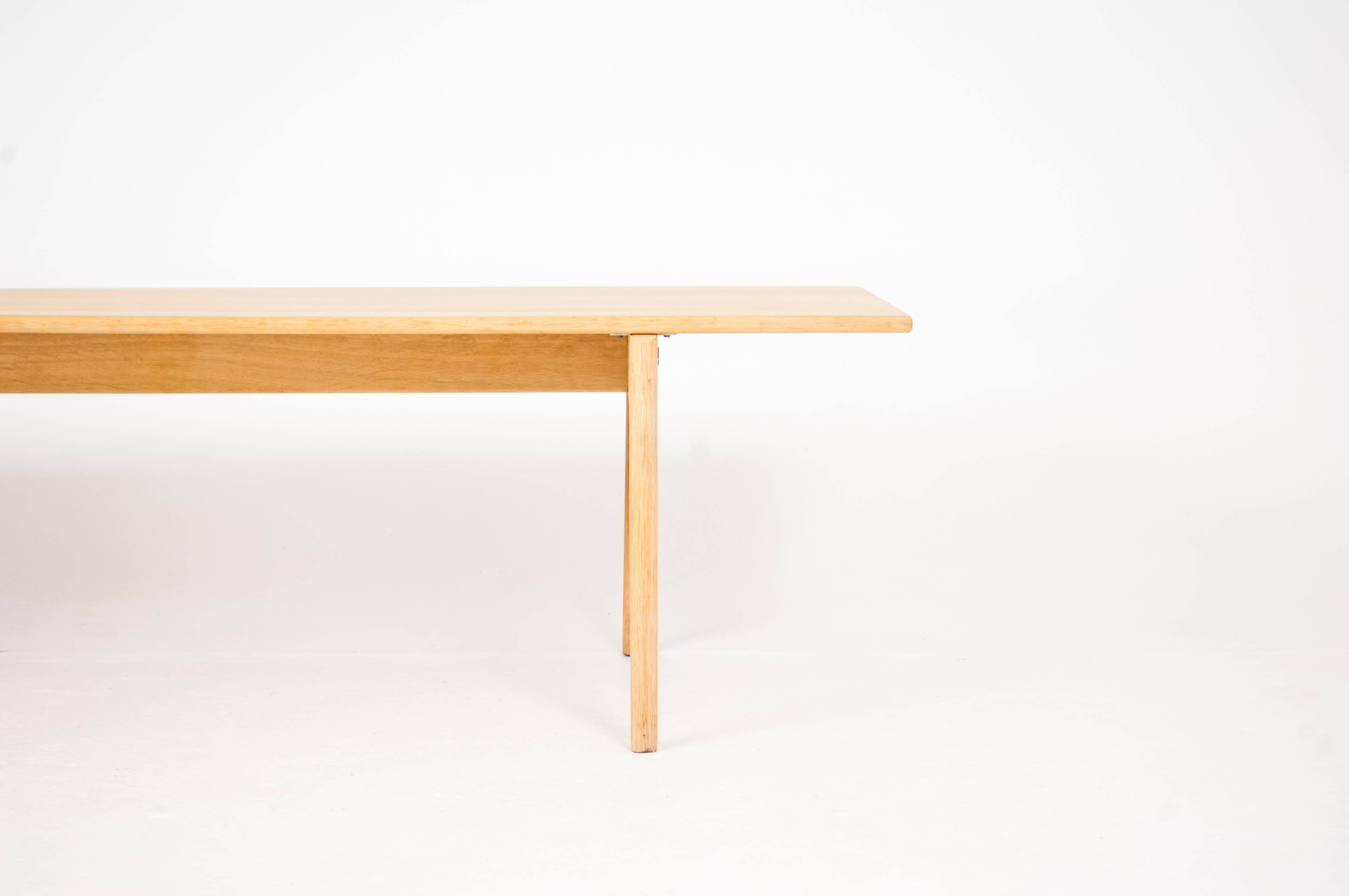Hans J. Wegner

Rectangular solid oak coffee table. Model AT-15

Designed ca. 1964

Manufactured by Andreas Tuck.