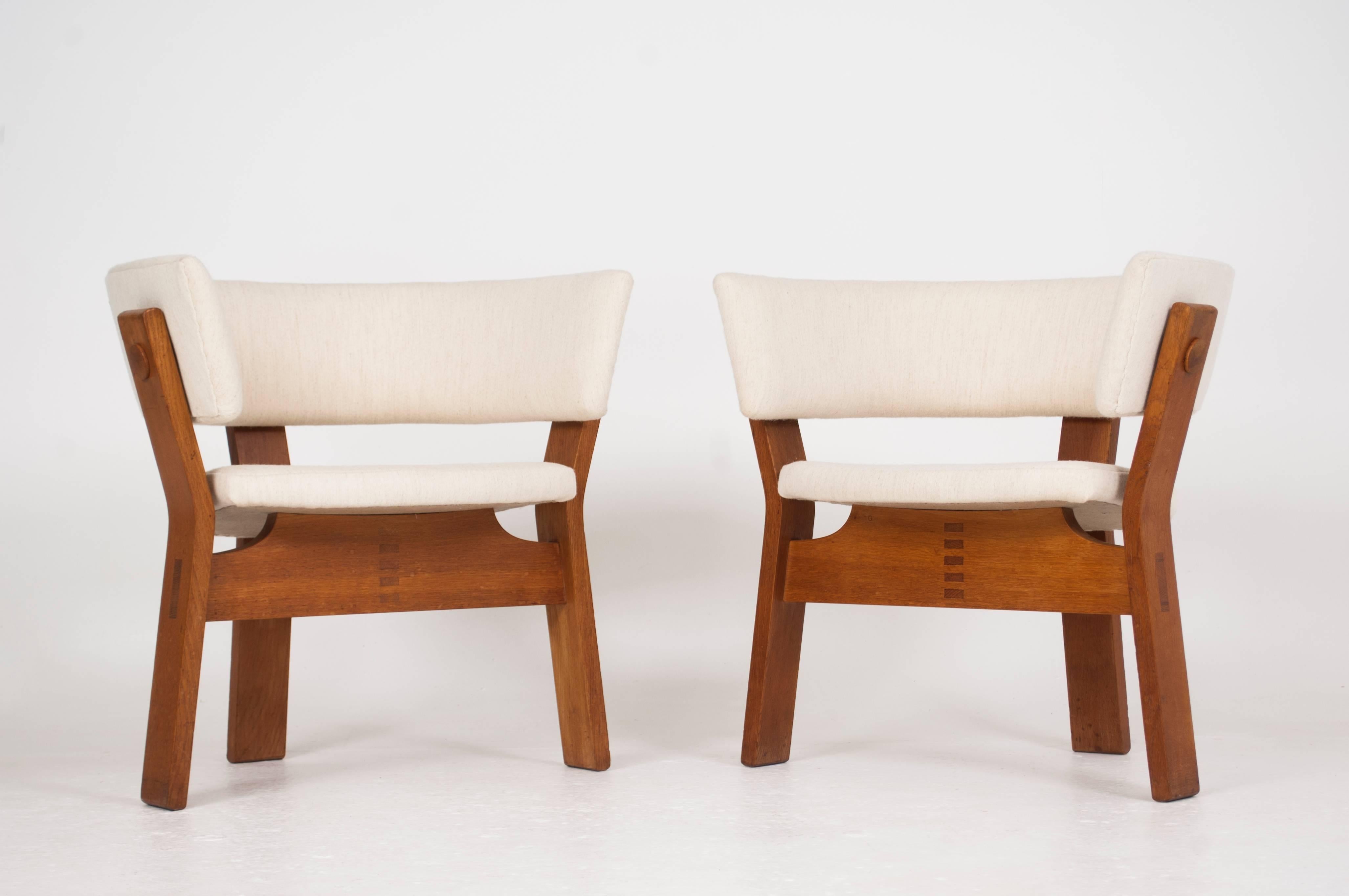 Scandinavian Modern Steen Ostergaard, Pair of Lounge Chairs For Sale
