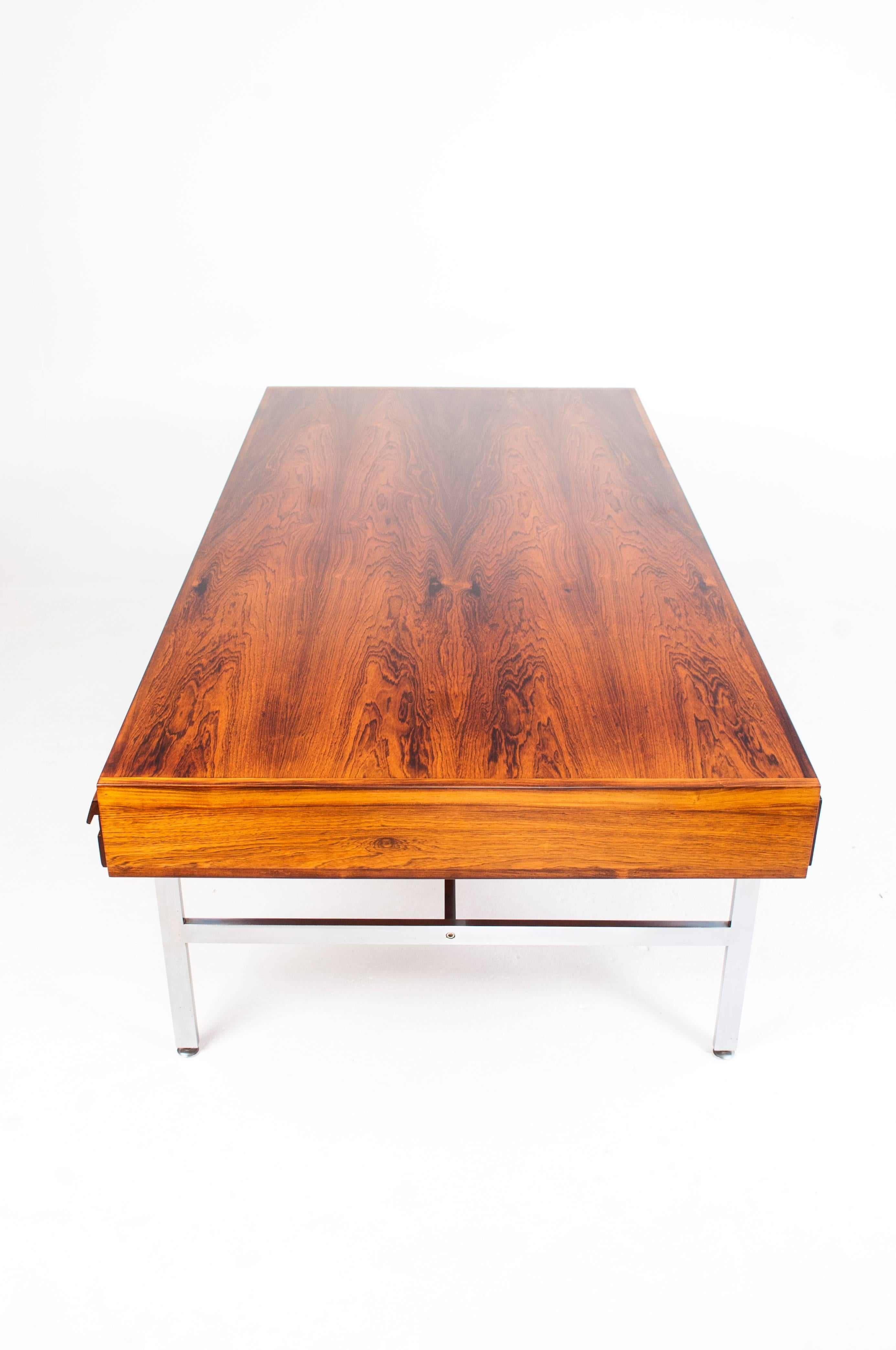 Danish Illum Wikkelsø Large Rosewood Desk