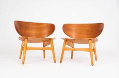 Pair of Hans J. Wegner FH, 1936 Shell Chairs
