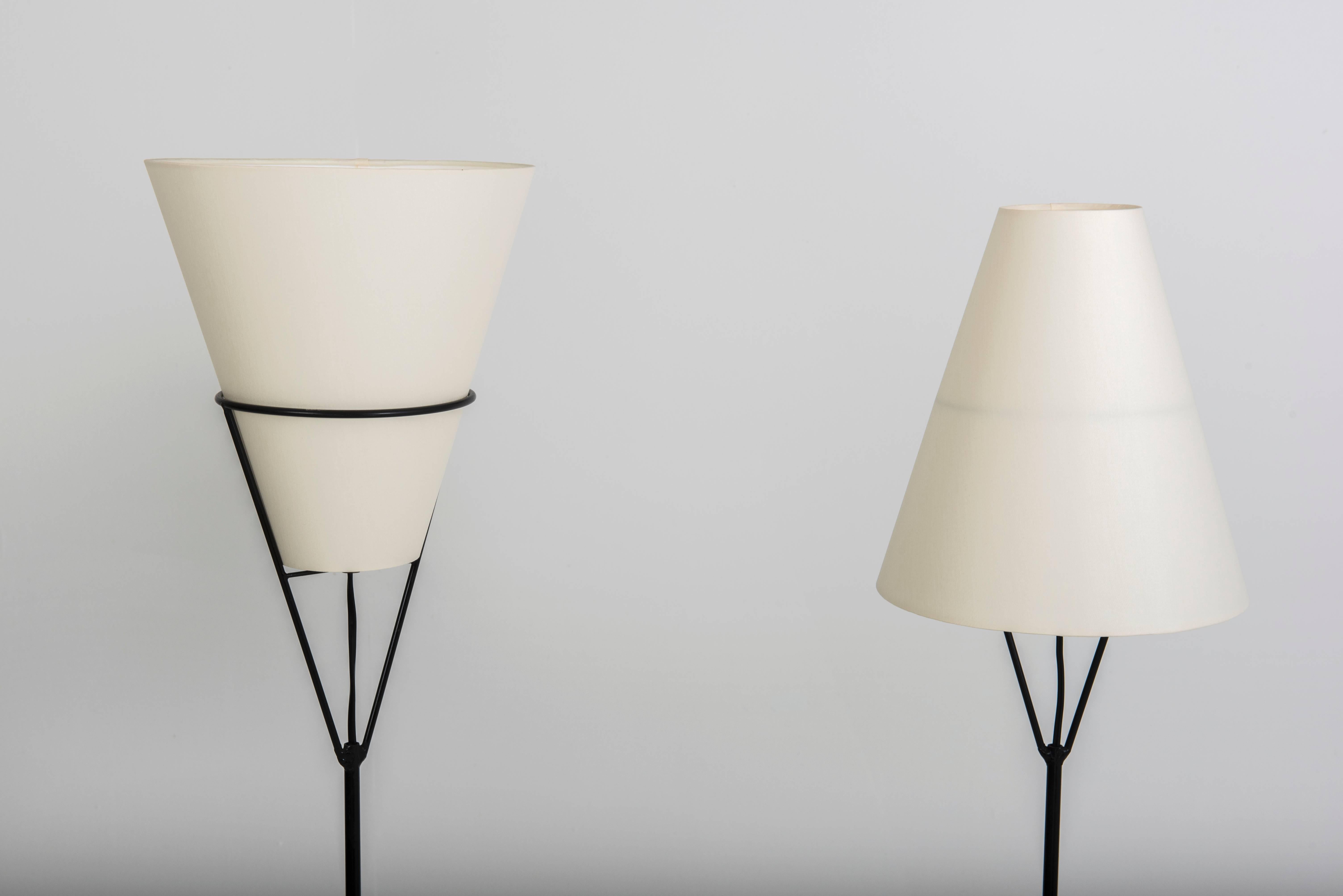 Mid-Century Modern Pair of Floor Lamps
