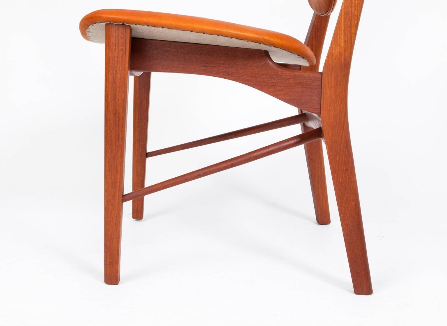 Leather P. Vodder Set of Six Chairs