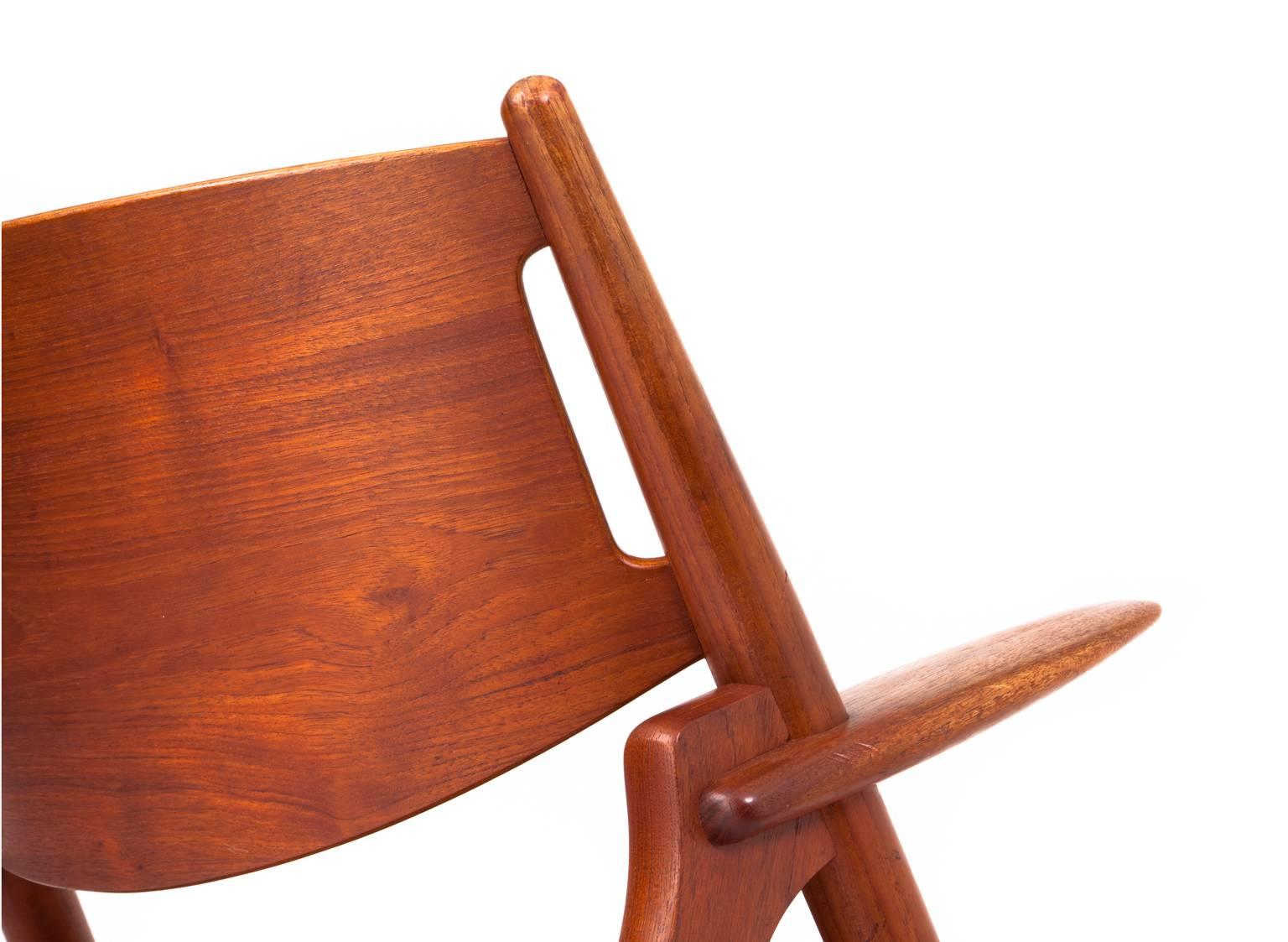 19th Century Hans Wegner Sawbuck Easy Chair For Sale