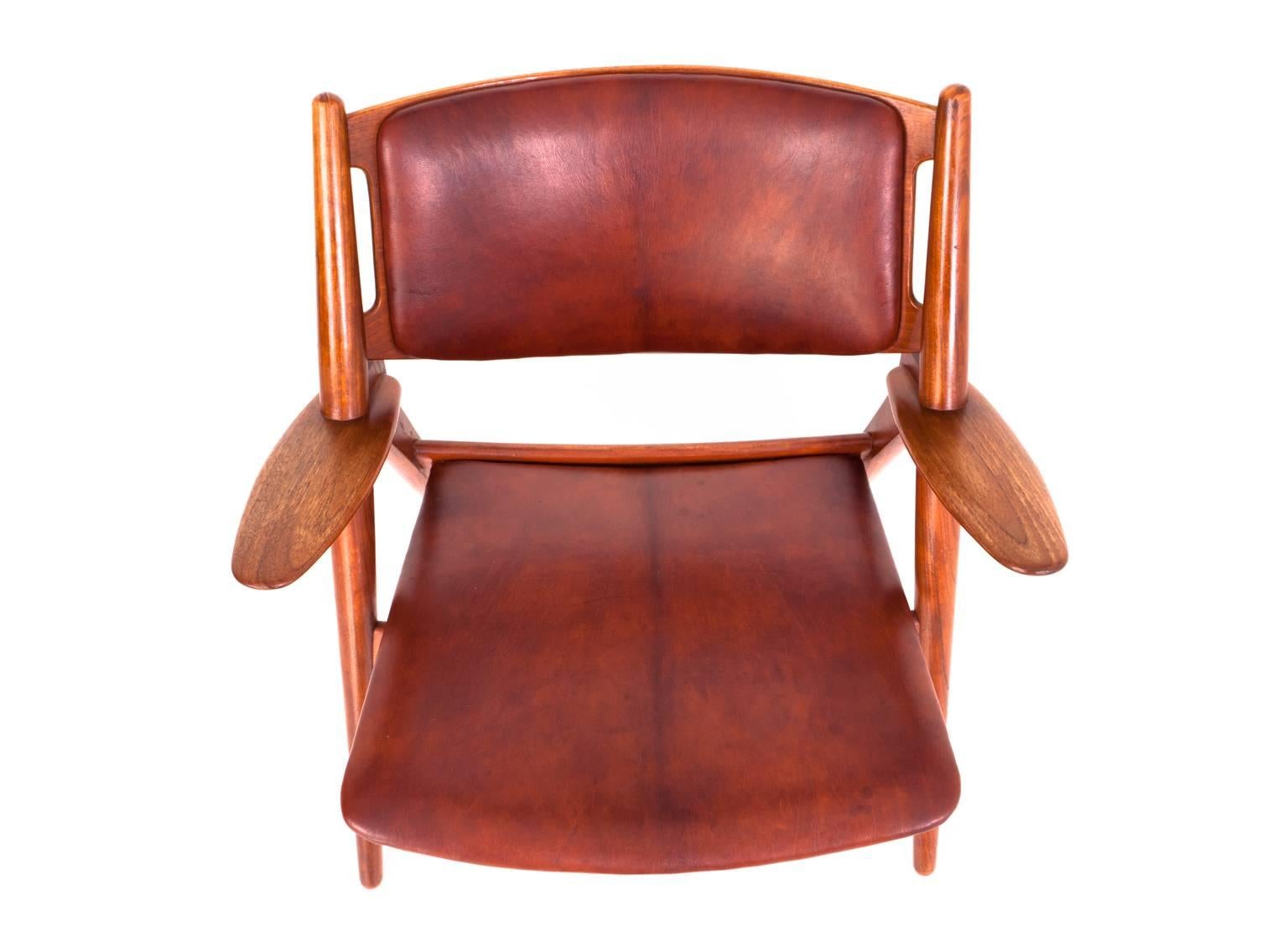 Hans Wegner Sawbuck Easy Chair For Sale 3
