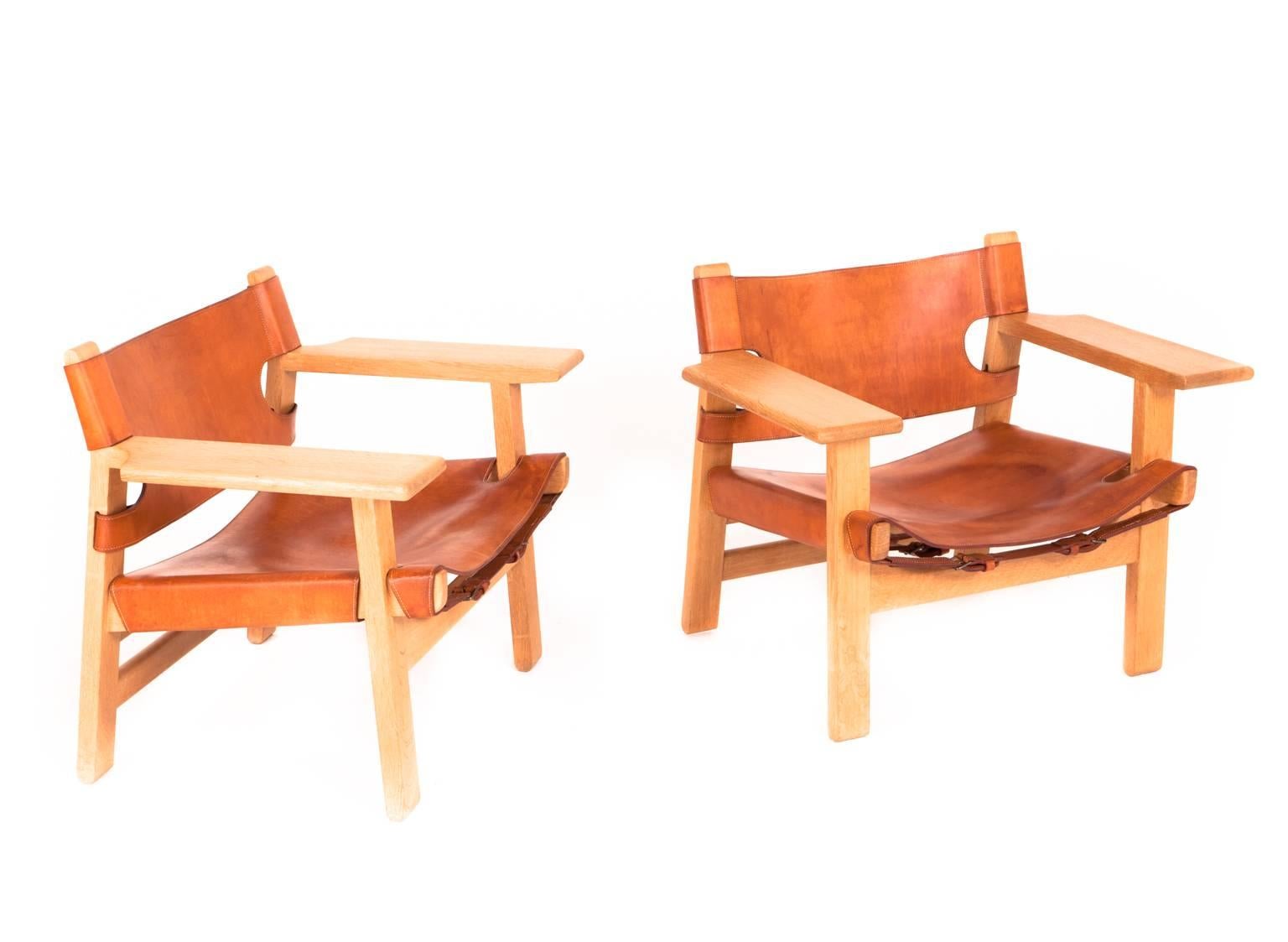 19th Century Børge Mogensen Pair of Spanish Chairs