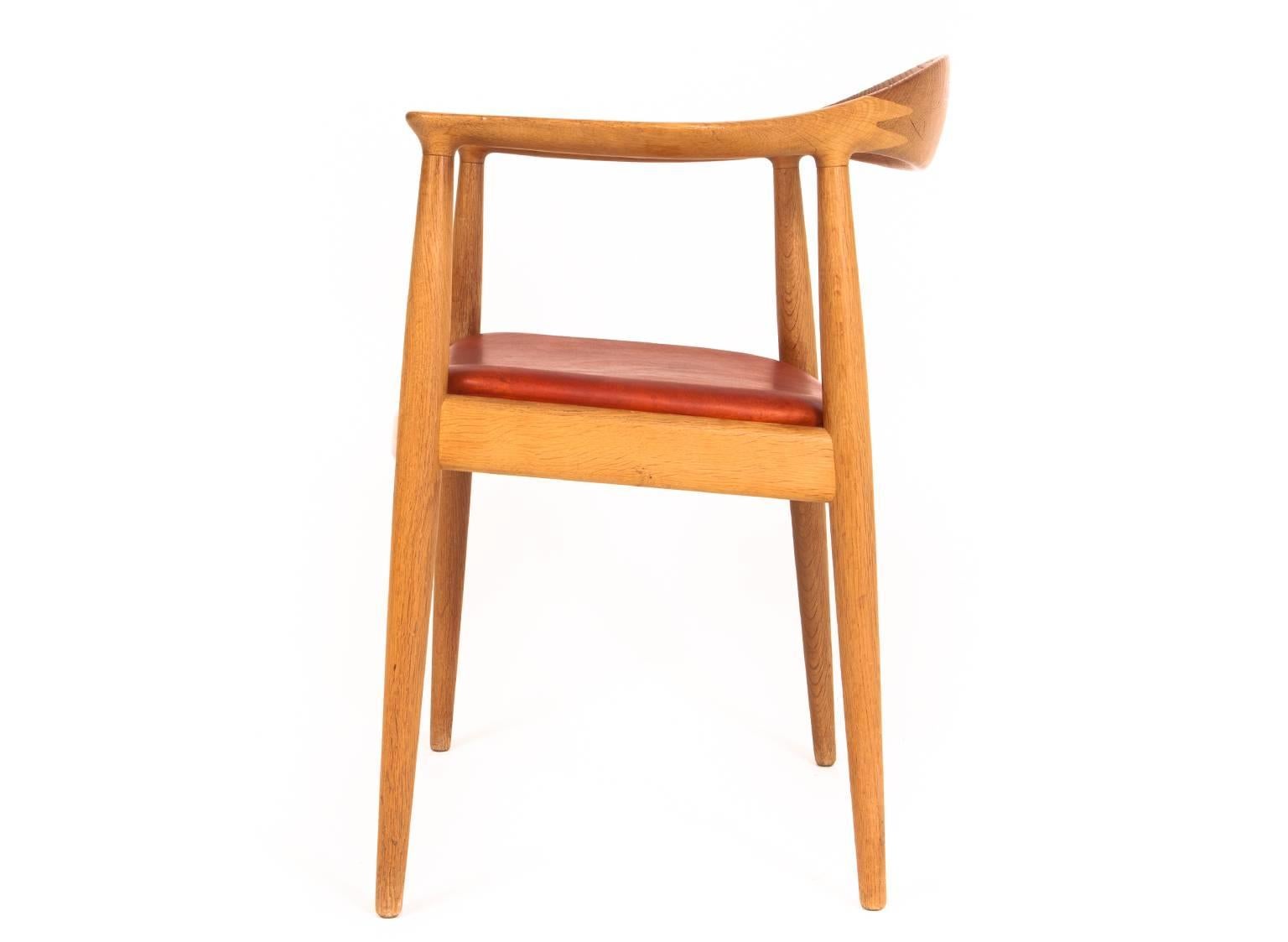 Scandinavian Modern Hans J. Wegner 'The Chair' For Sale