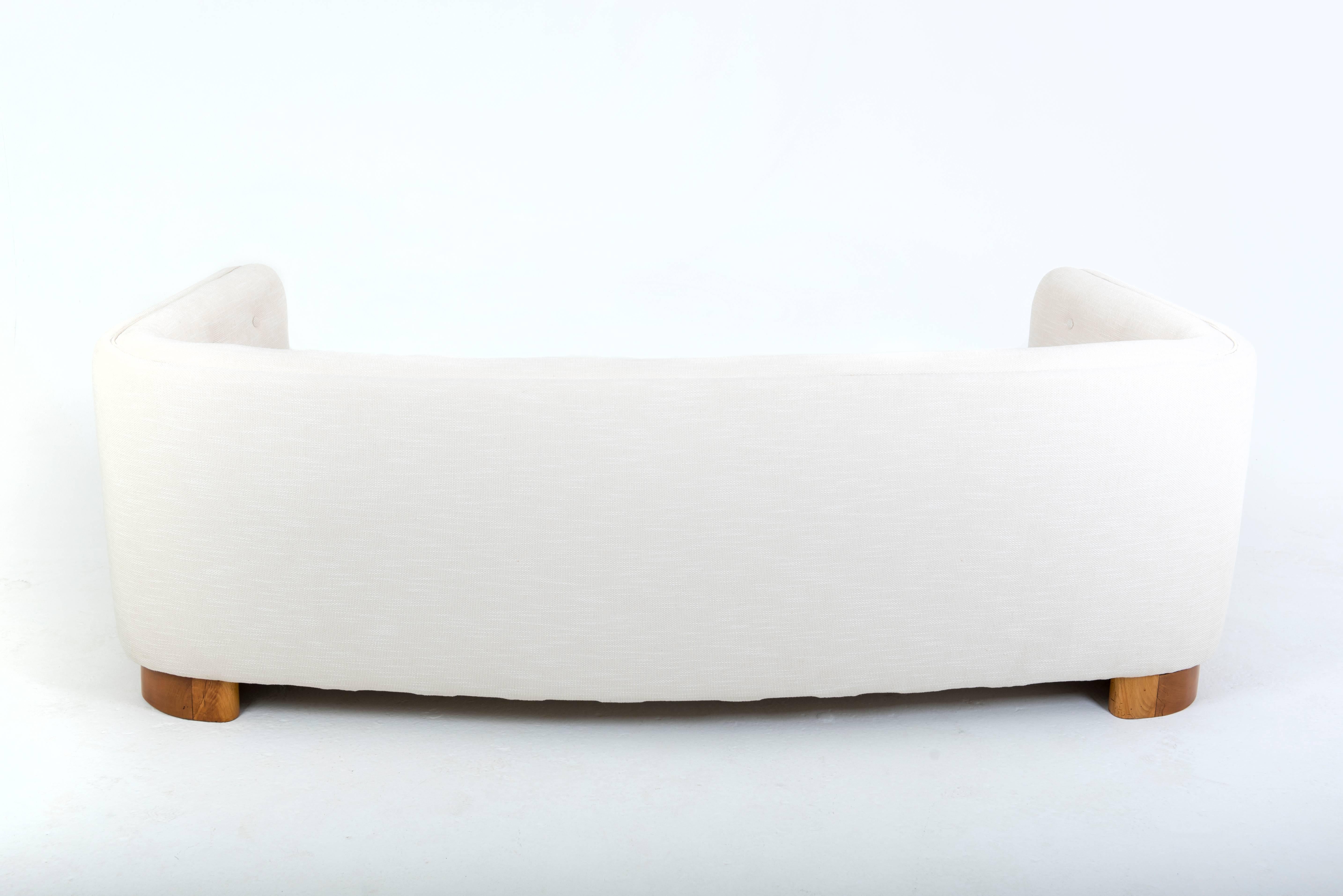 20th Century Ole Wanscher Three-Seat Sofa Model 1668 by Fritz Hansen For Sale