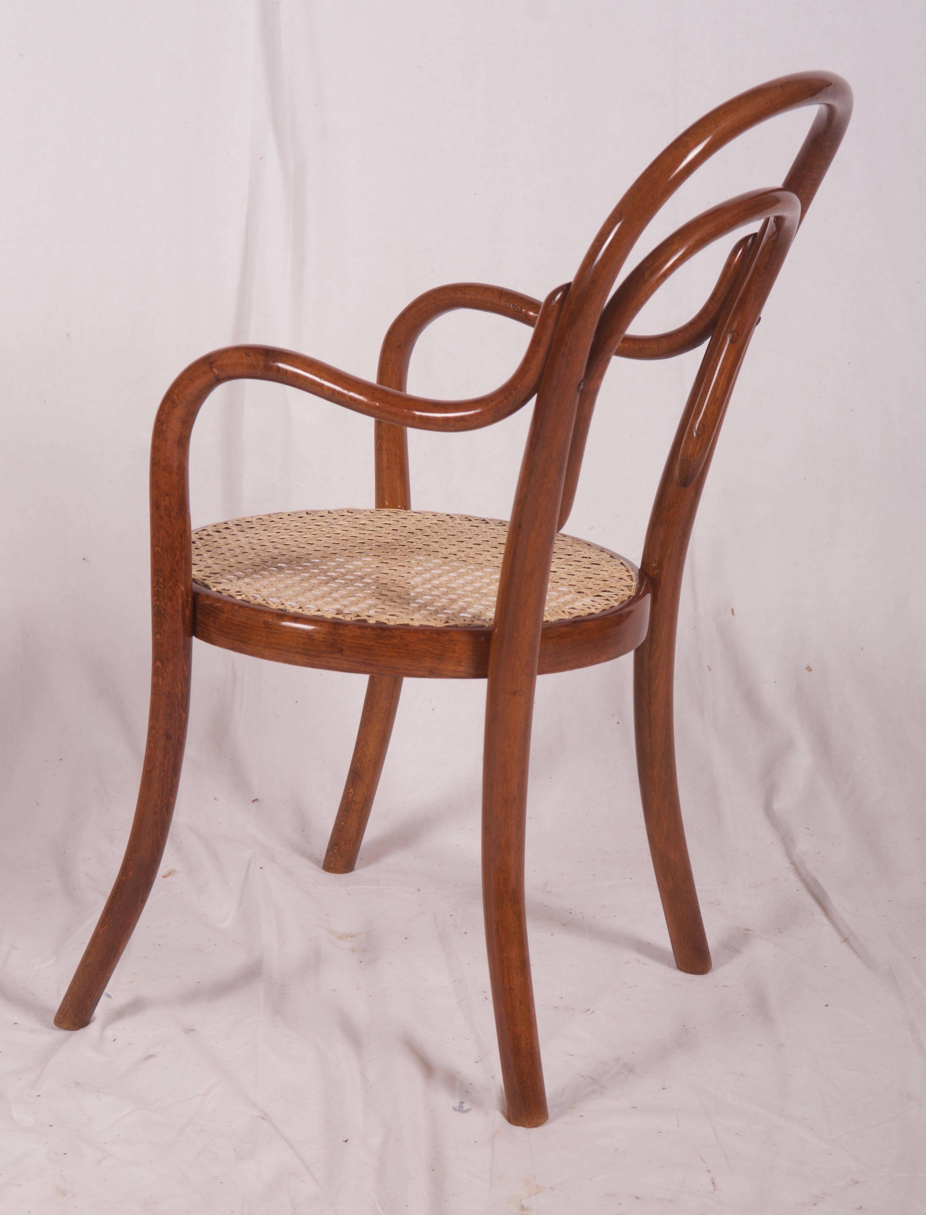 Beech Bentwood Children Chair by Thonet For Sale