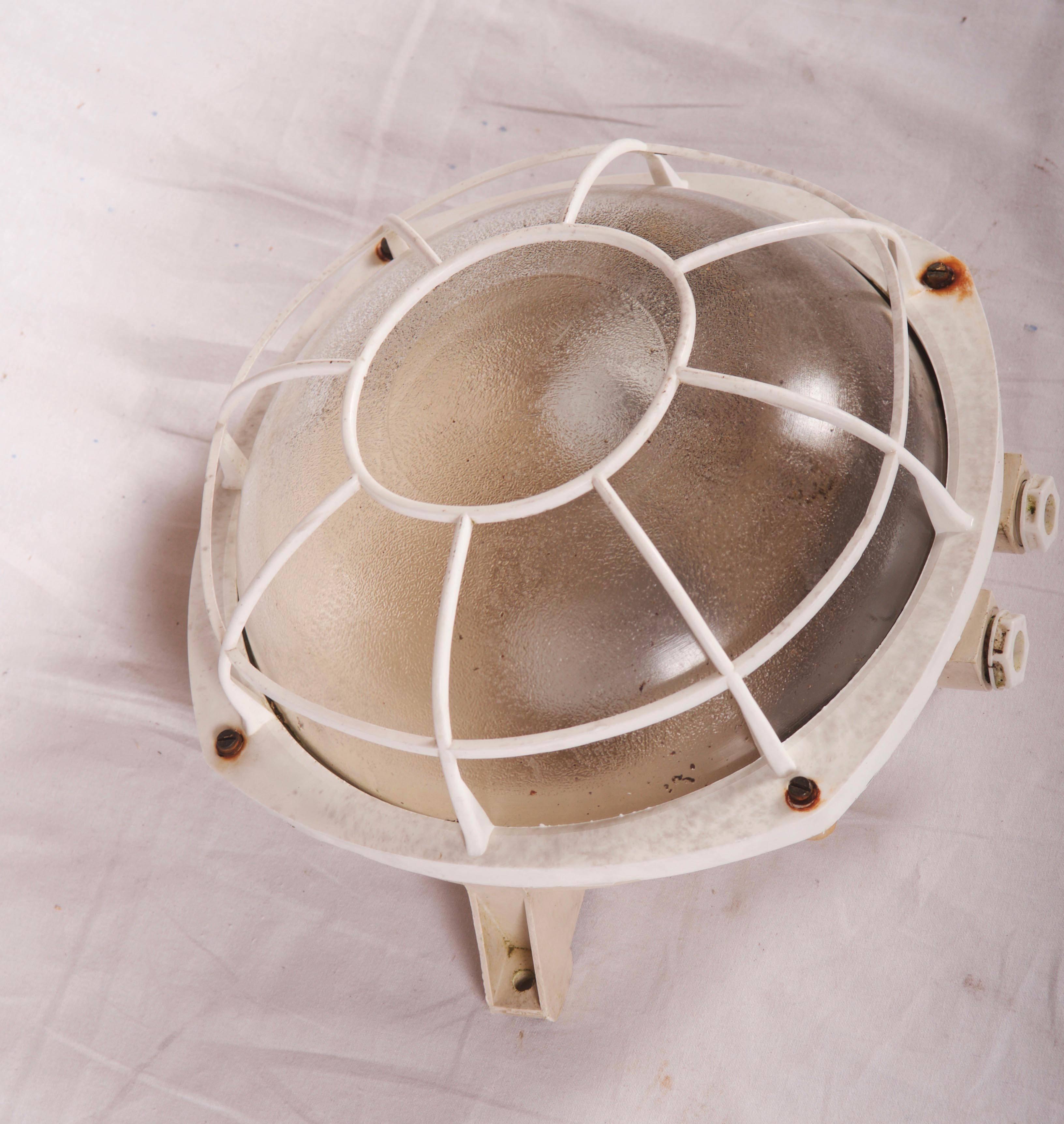 Czech Wall or Ceiling Industrial Lamp from 1970s For Sale
