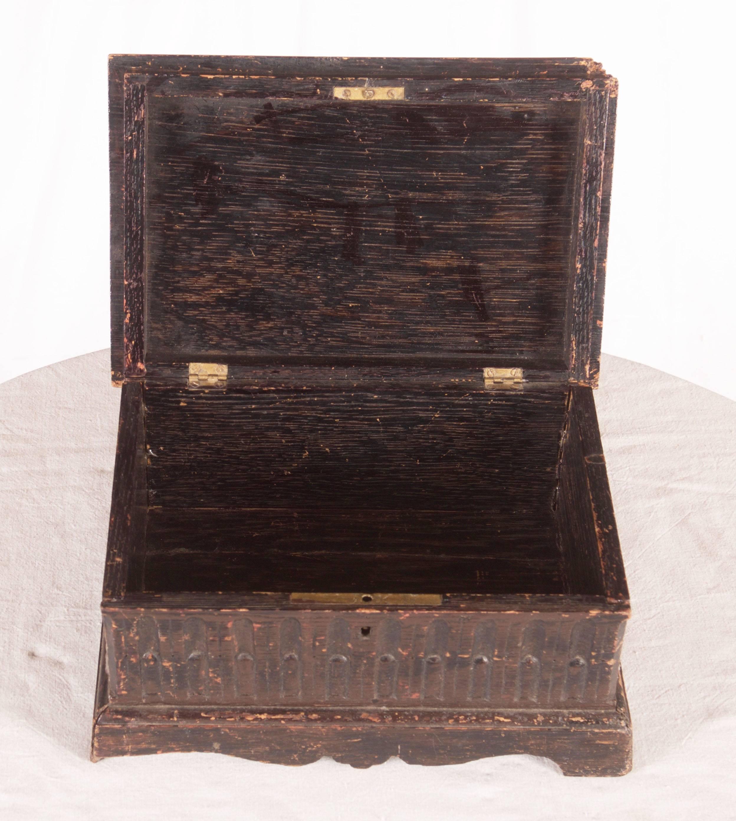19th Century Oak Box For Sale 1
