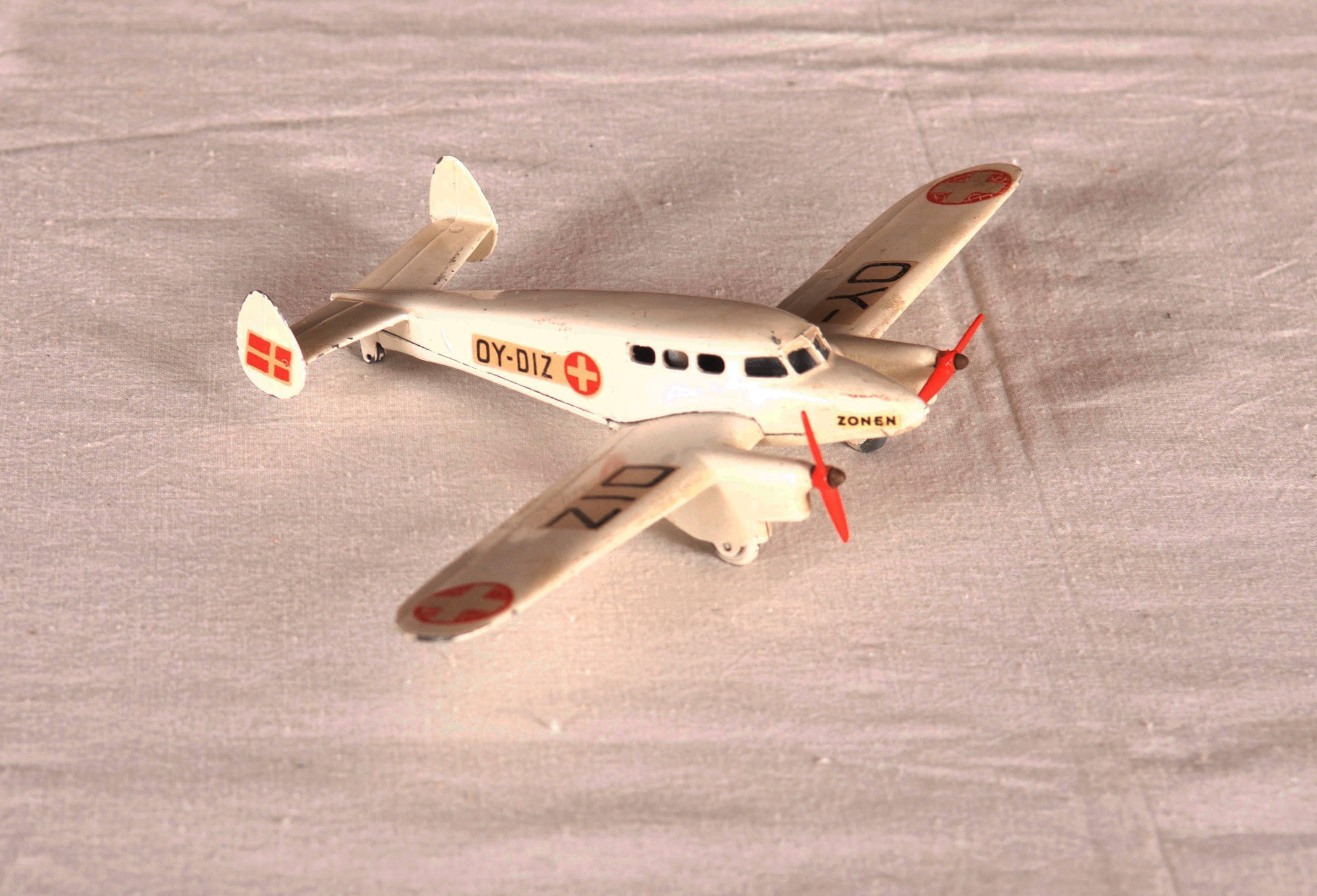 Mid-20th Century Tekno No.488 Twin Engine Hospital Plane Model For Sale