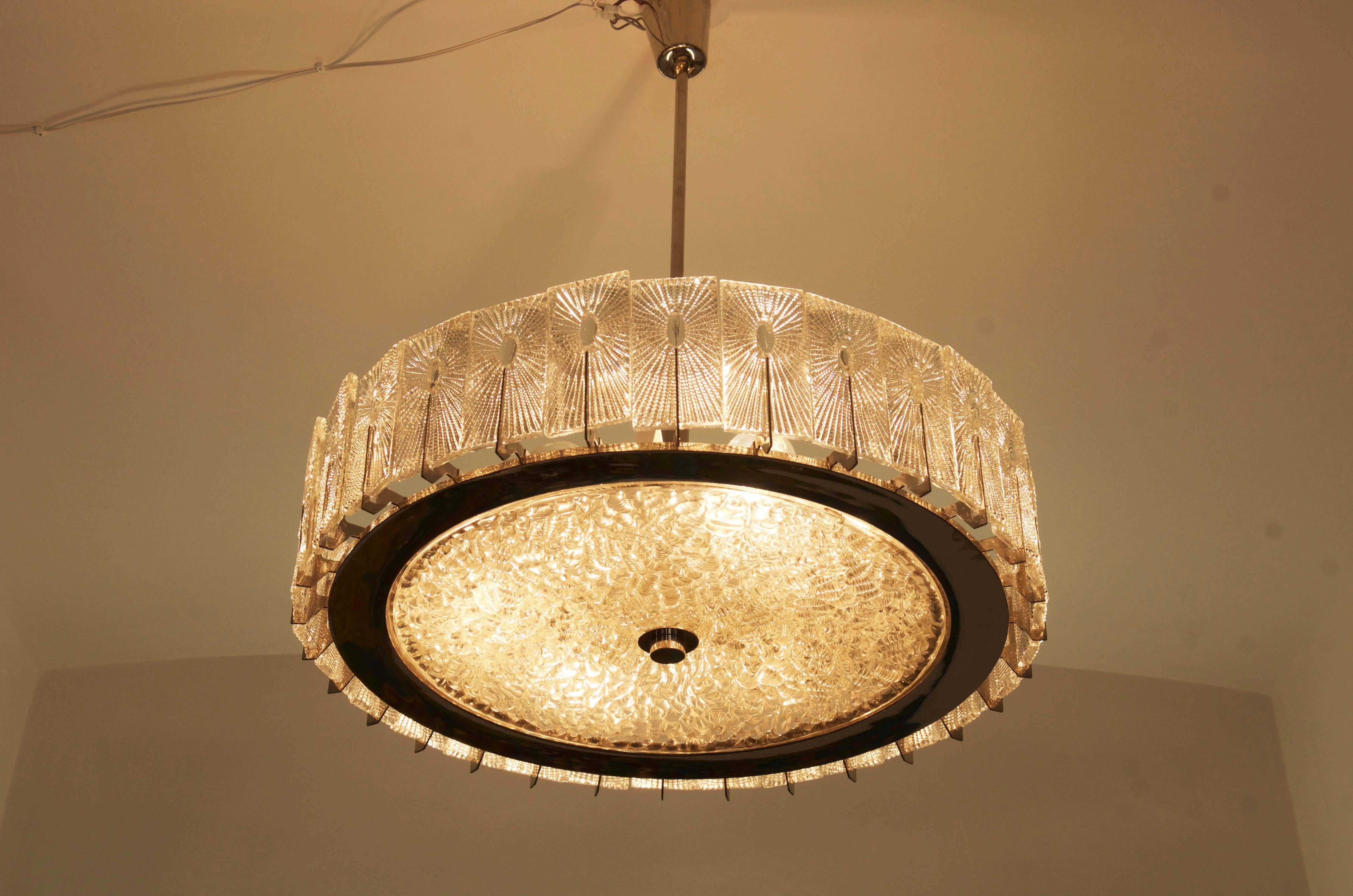 Beautiful Large Austrian Chandelier by Rupert Nikoll In Excellent Condition In Vienna, AT