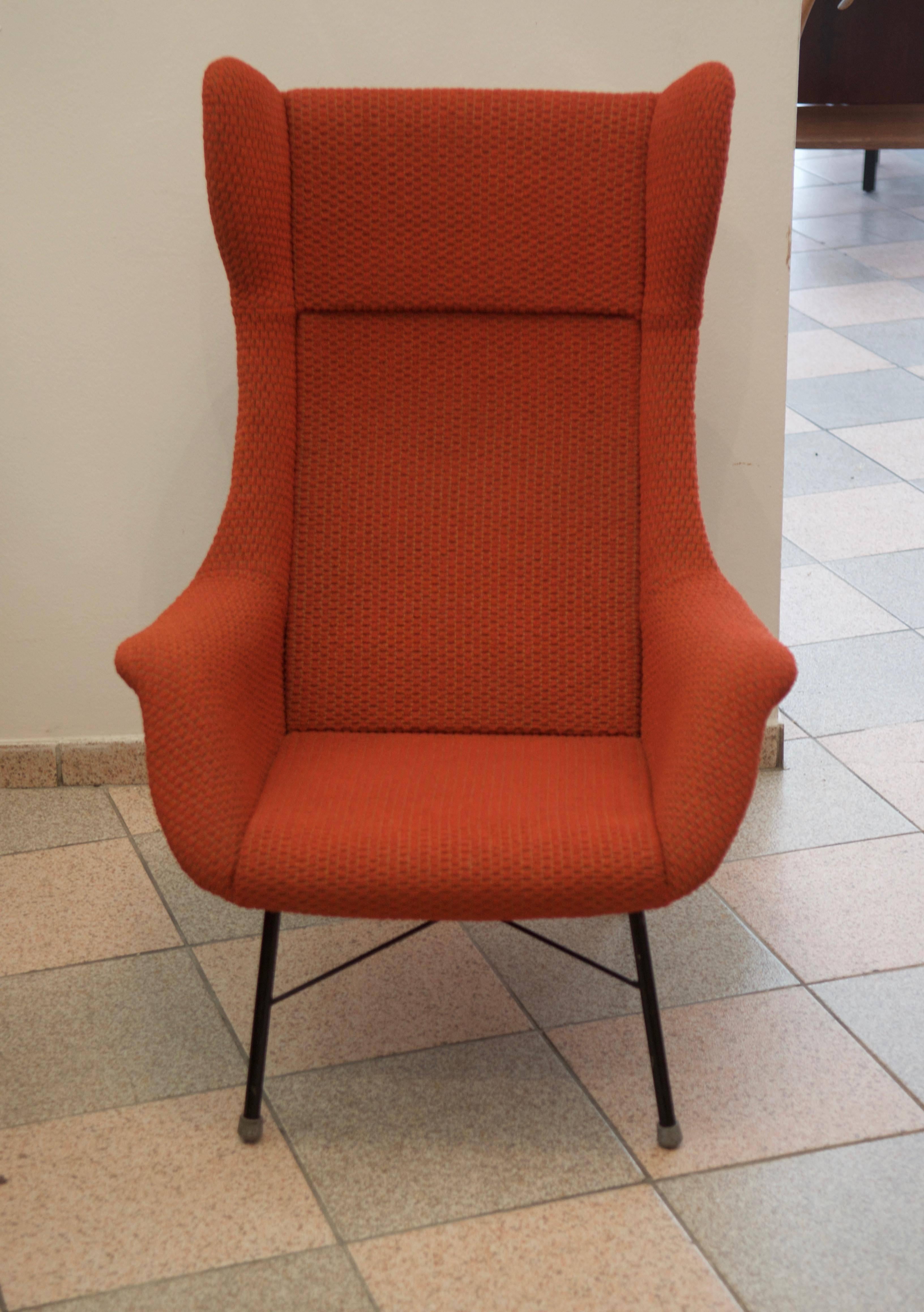 Rare Wingback Chair by Miroslav Navratil 3