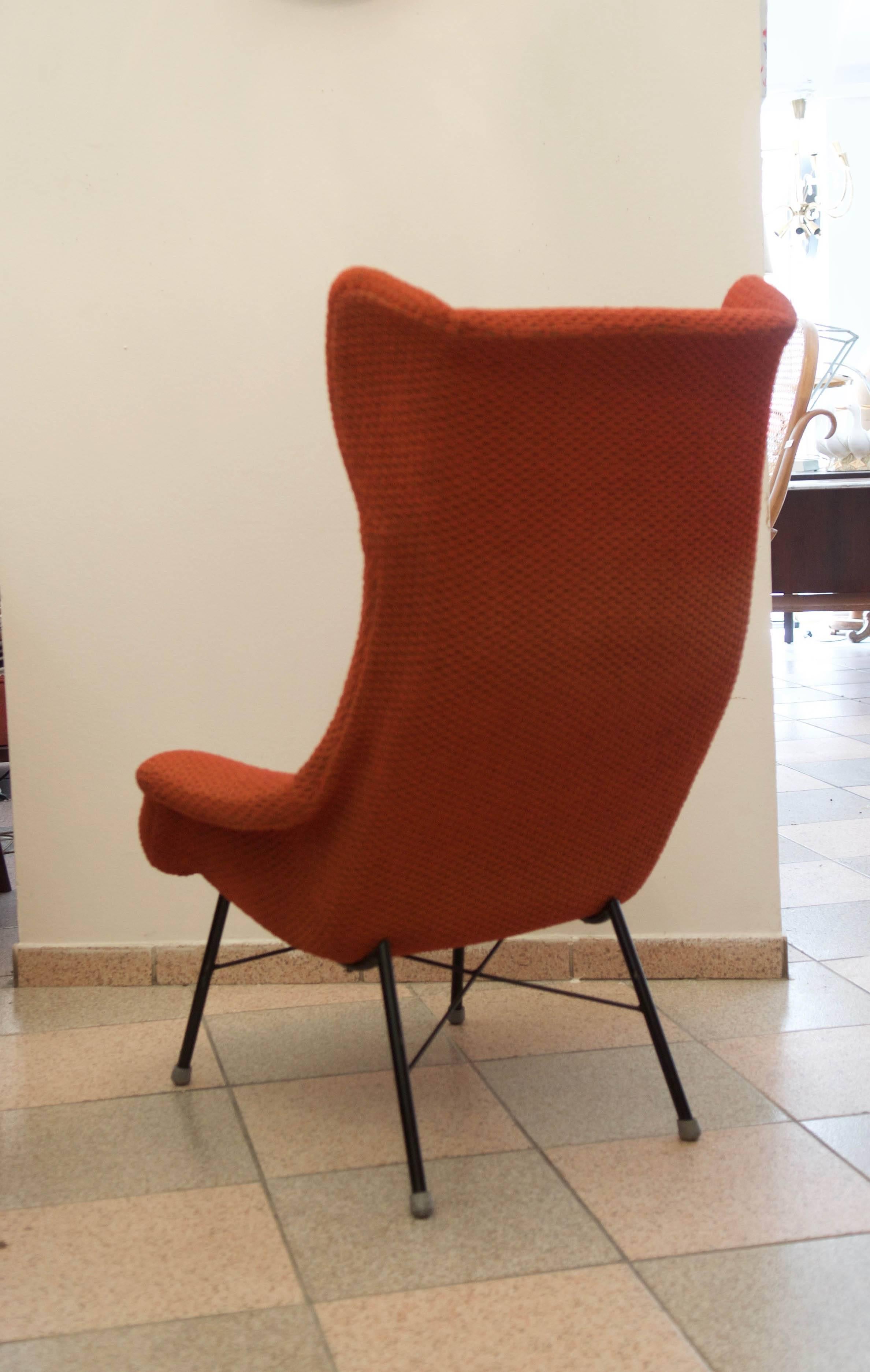 Rare Wingback Chair by Miroslav Navratil 1
