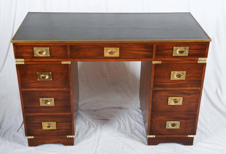 British Mahagony Campaign Desk at 1stDibs