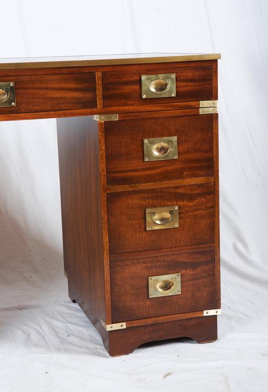 British Mahagony Campaign Desk at 1stDibs
