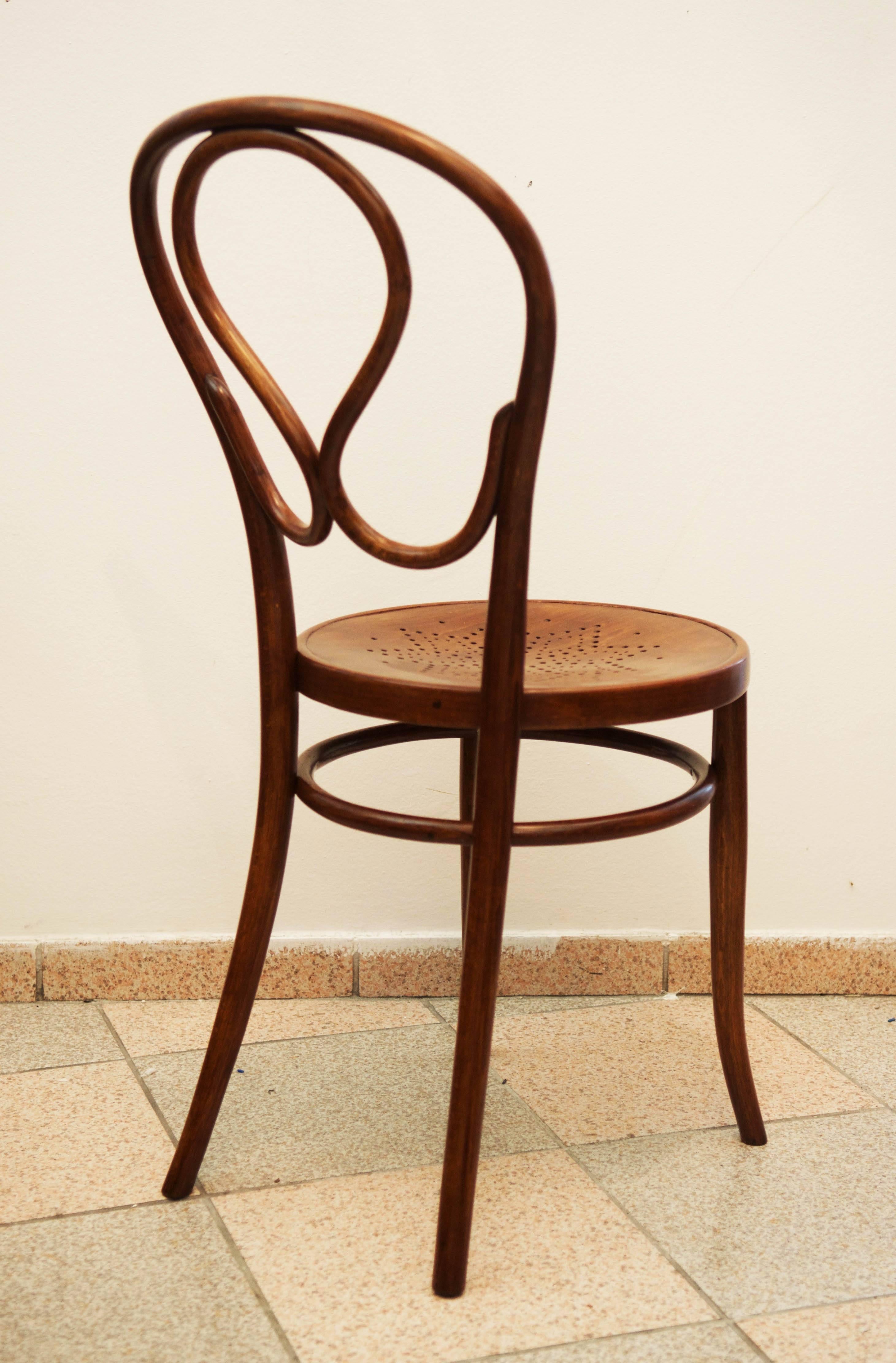 Sécession viennoise Rare chaise de salle à manger ou d'appoint Kohn n° 20 en vente