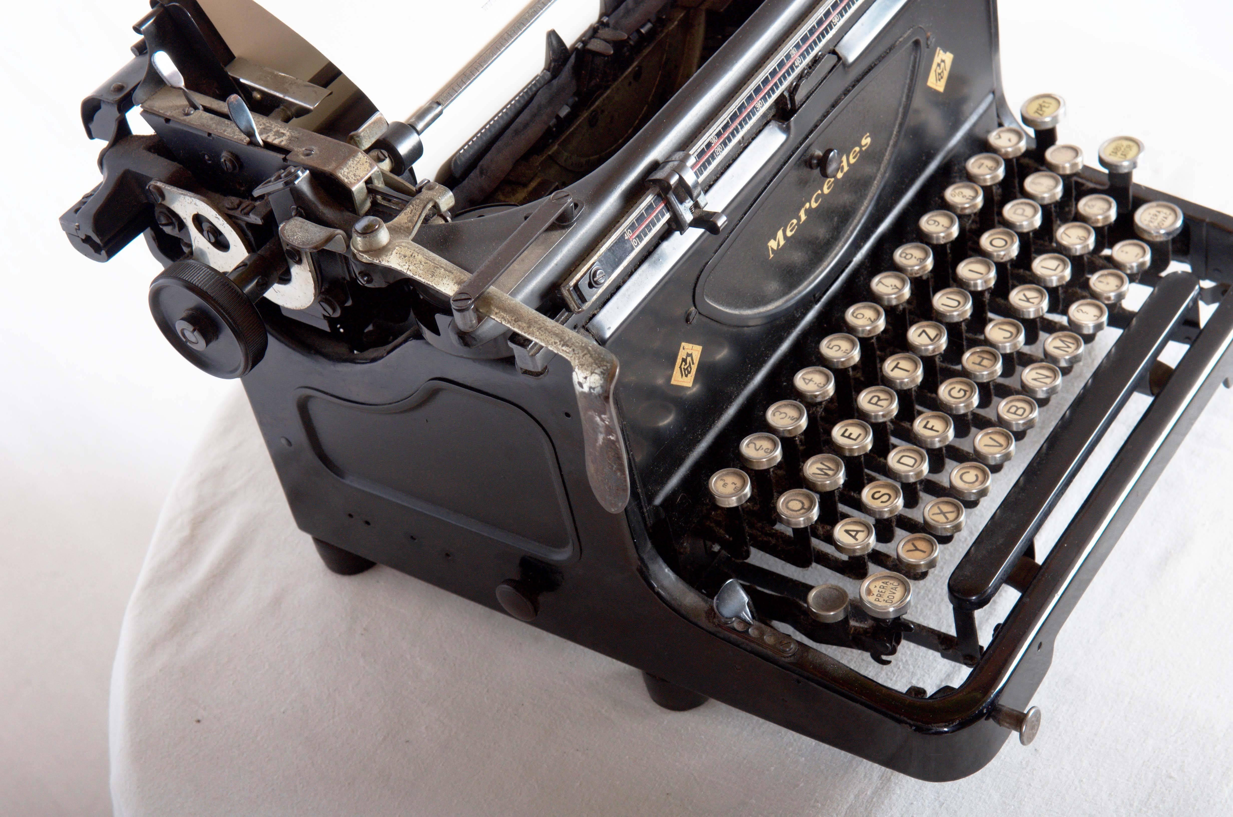 Early 20th Century Rare Mercedes Typewriter