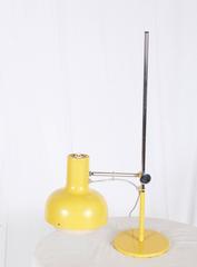 Large Mid-Century Yellow Table Lamp