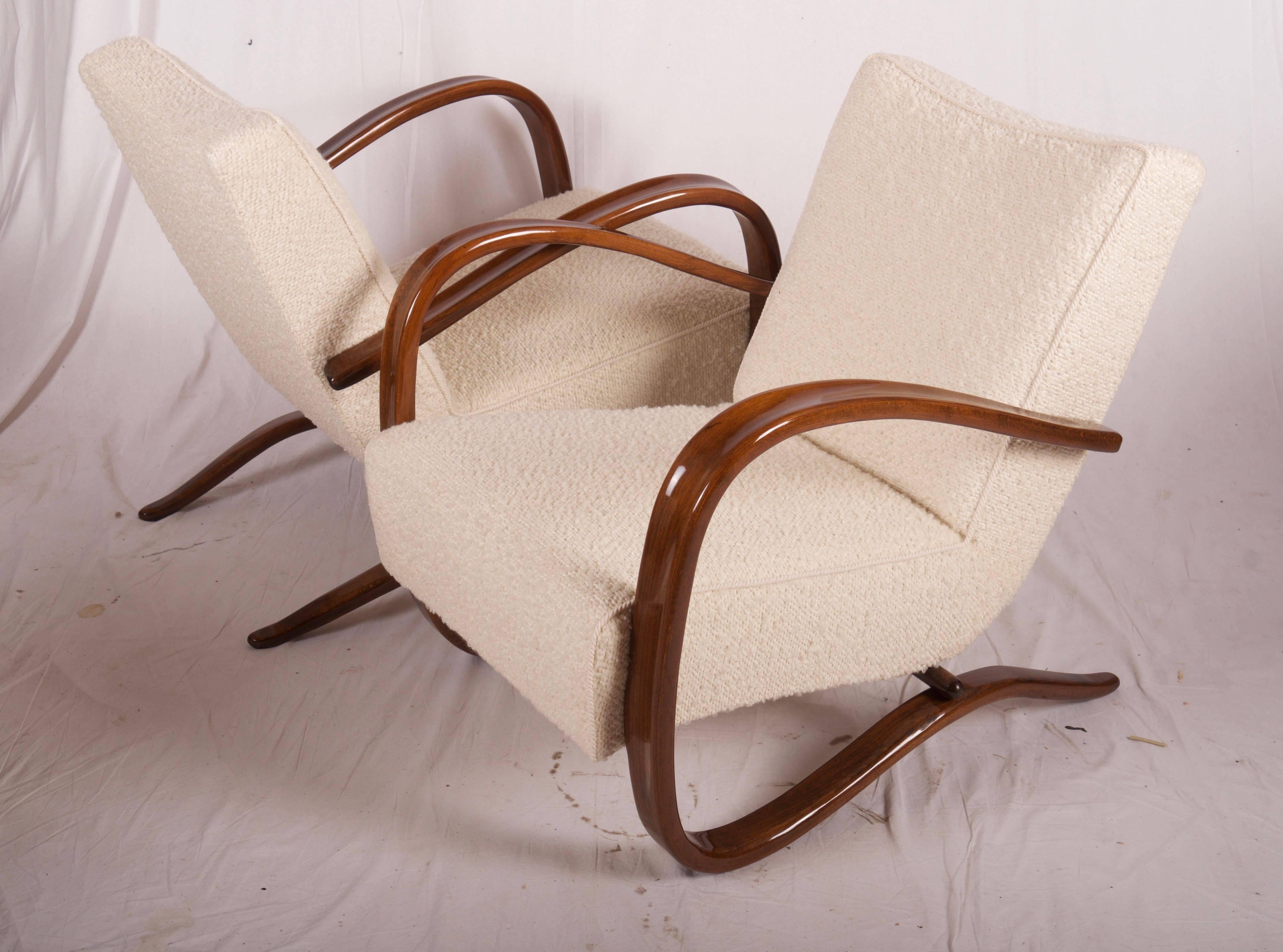 Art Deco Thonet H269 Armchair by Jindrich Halabala 3