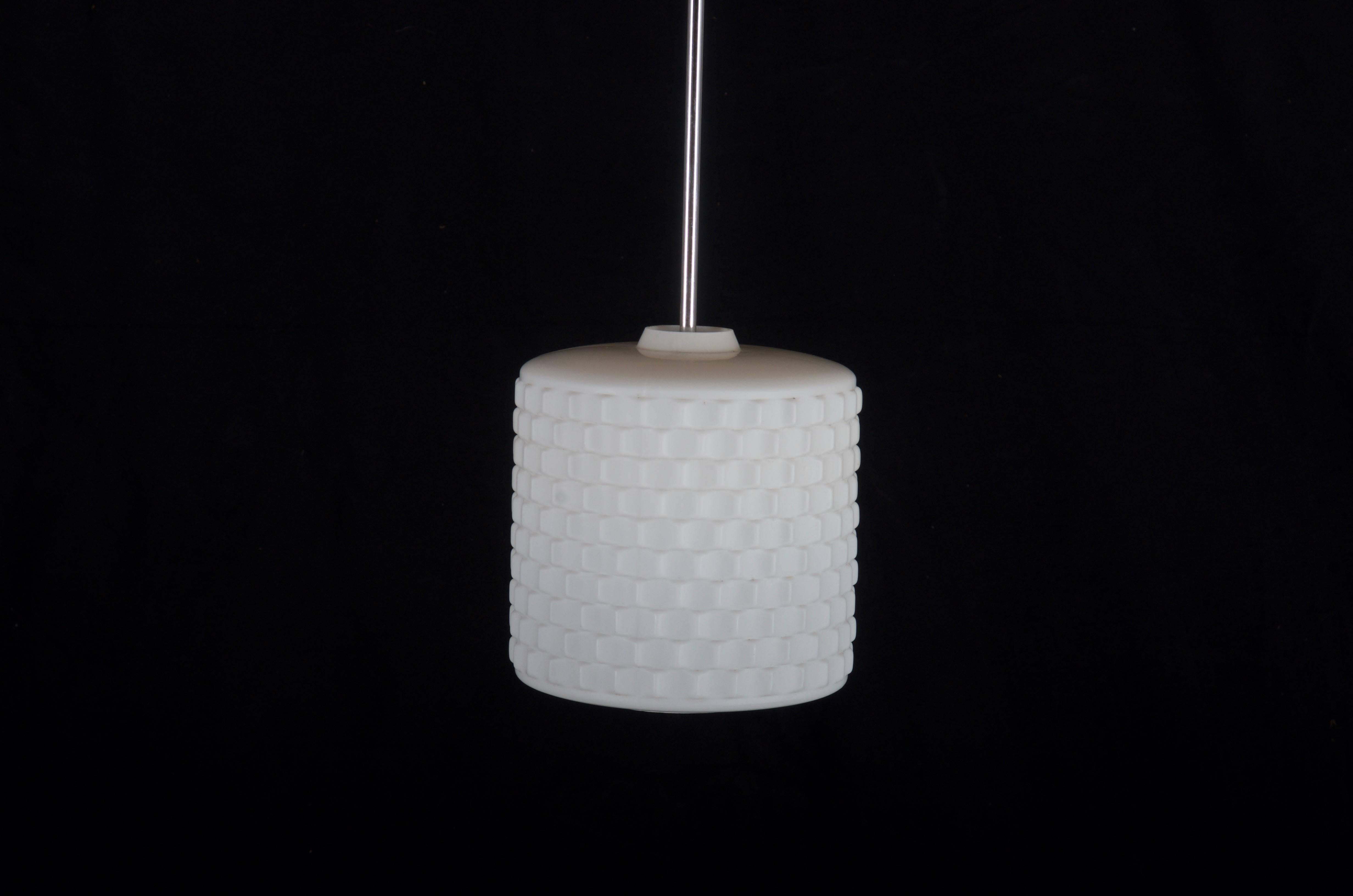 Mid-Century Opaline Glass Pendant In Excellent Condition In Vienna, AT