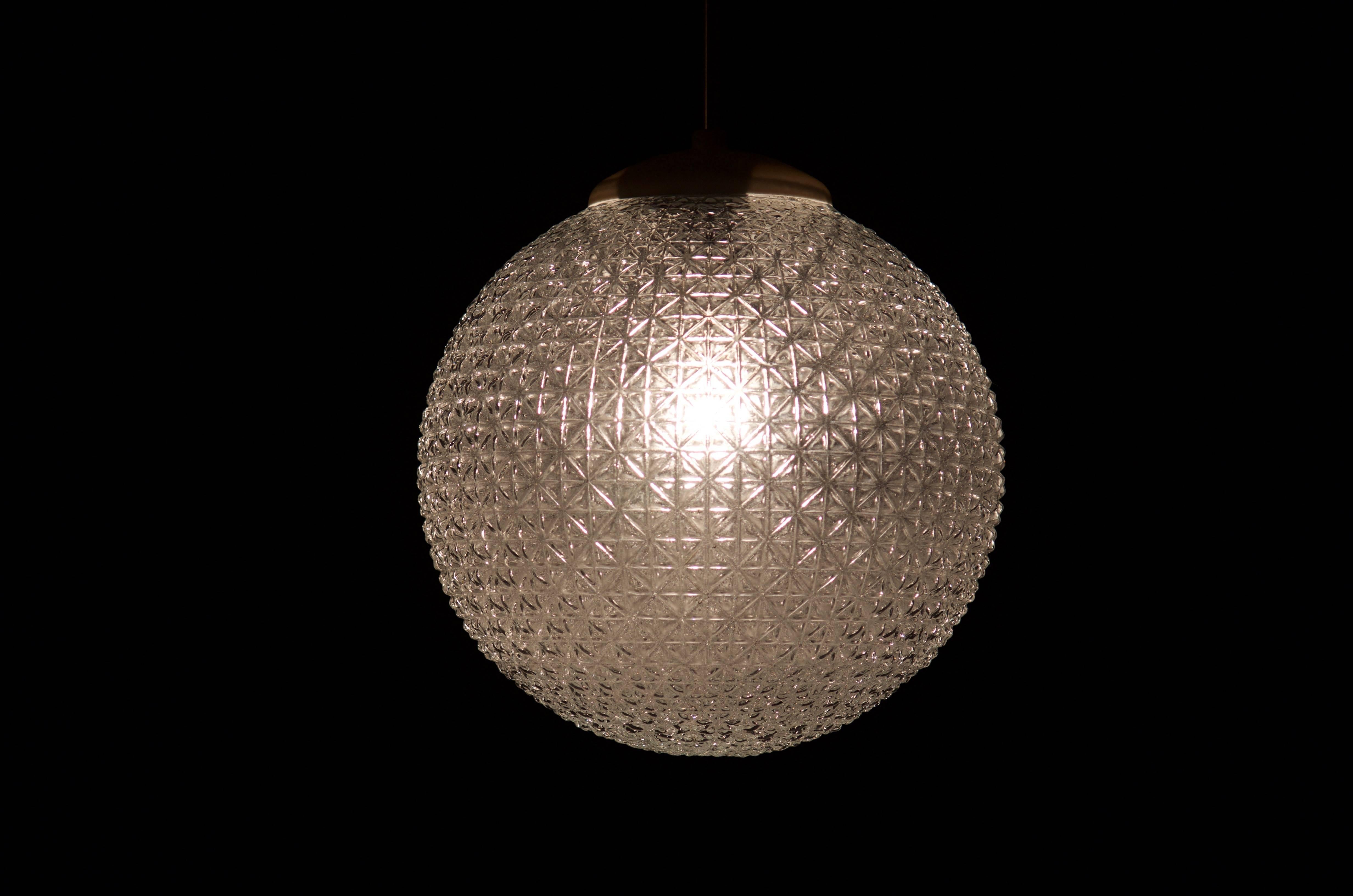 pressed glass pendant lights