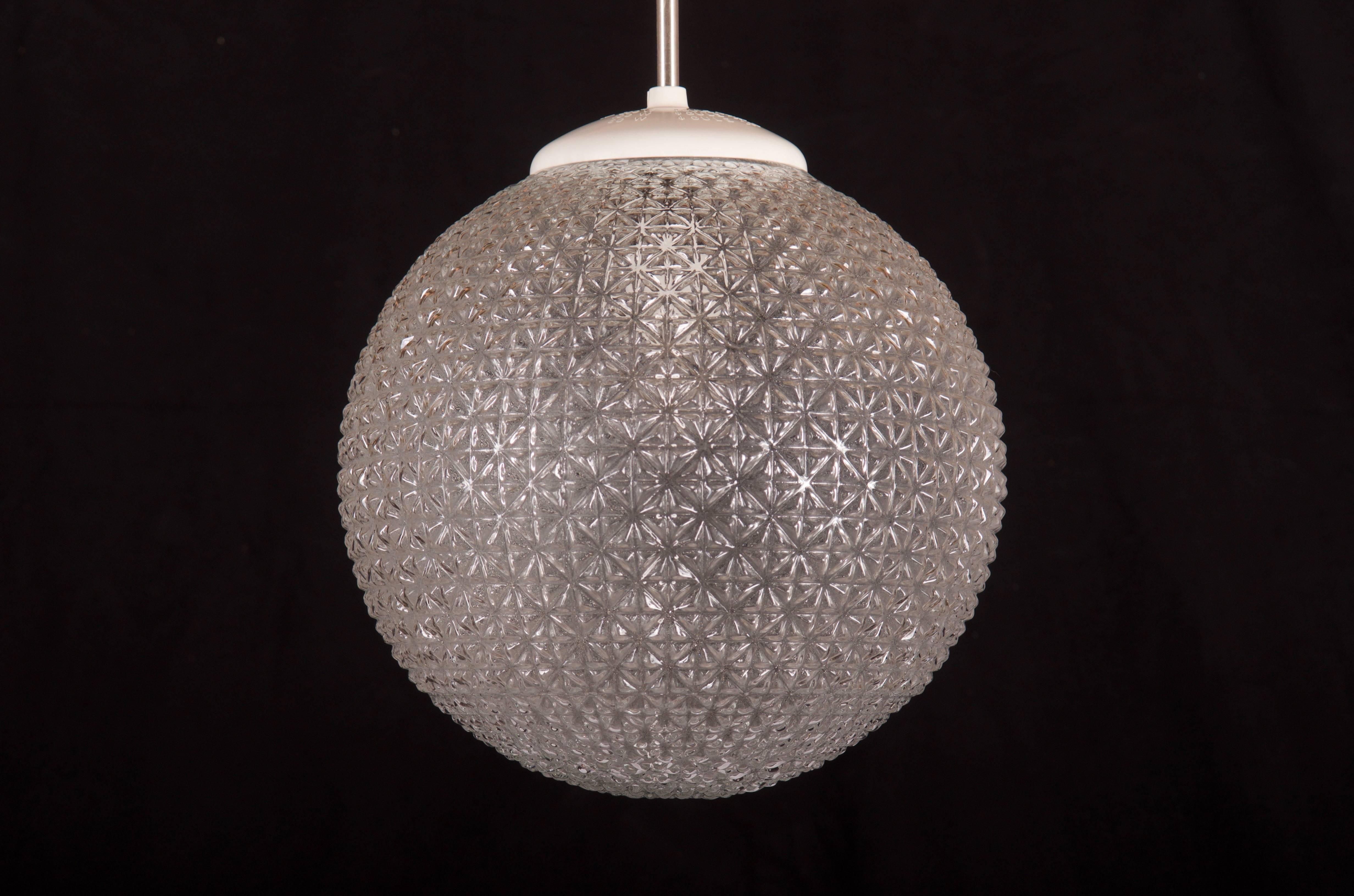 Steel Pressed Glass Pendant For Sale