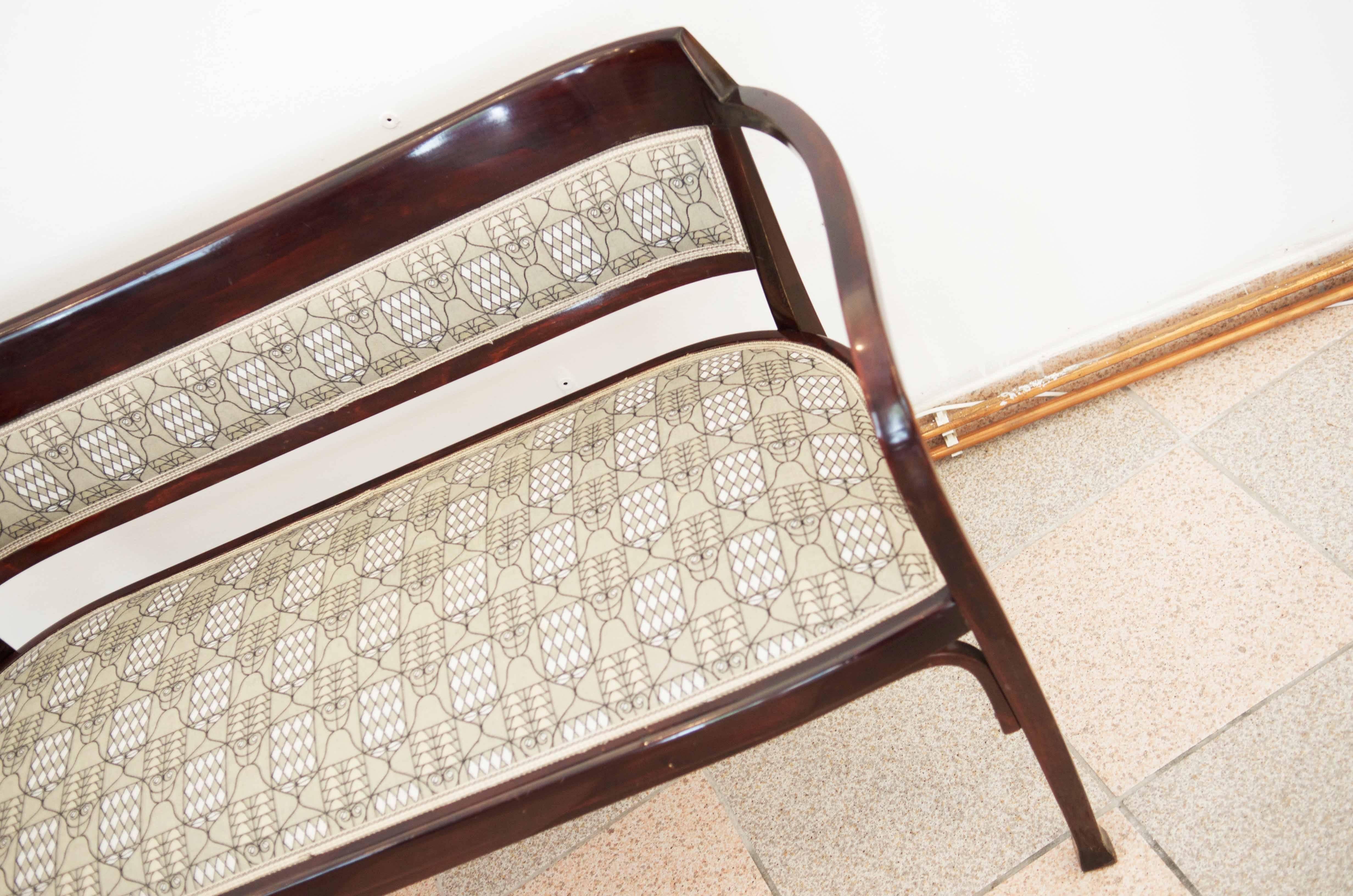 Austrian Thonet Bench Attributed to Otto Wagner For Sale