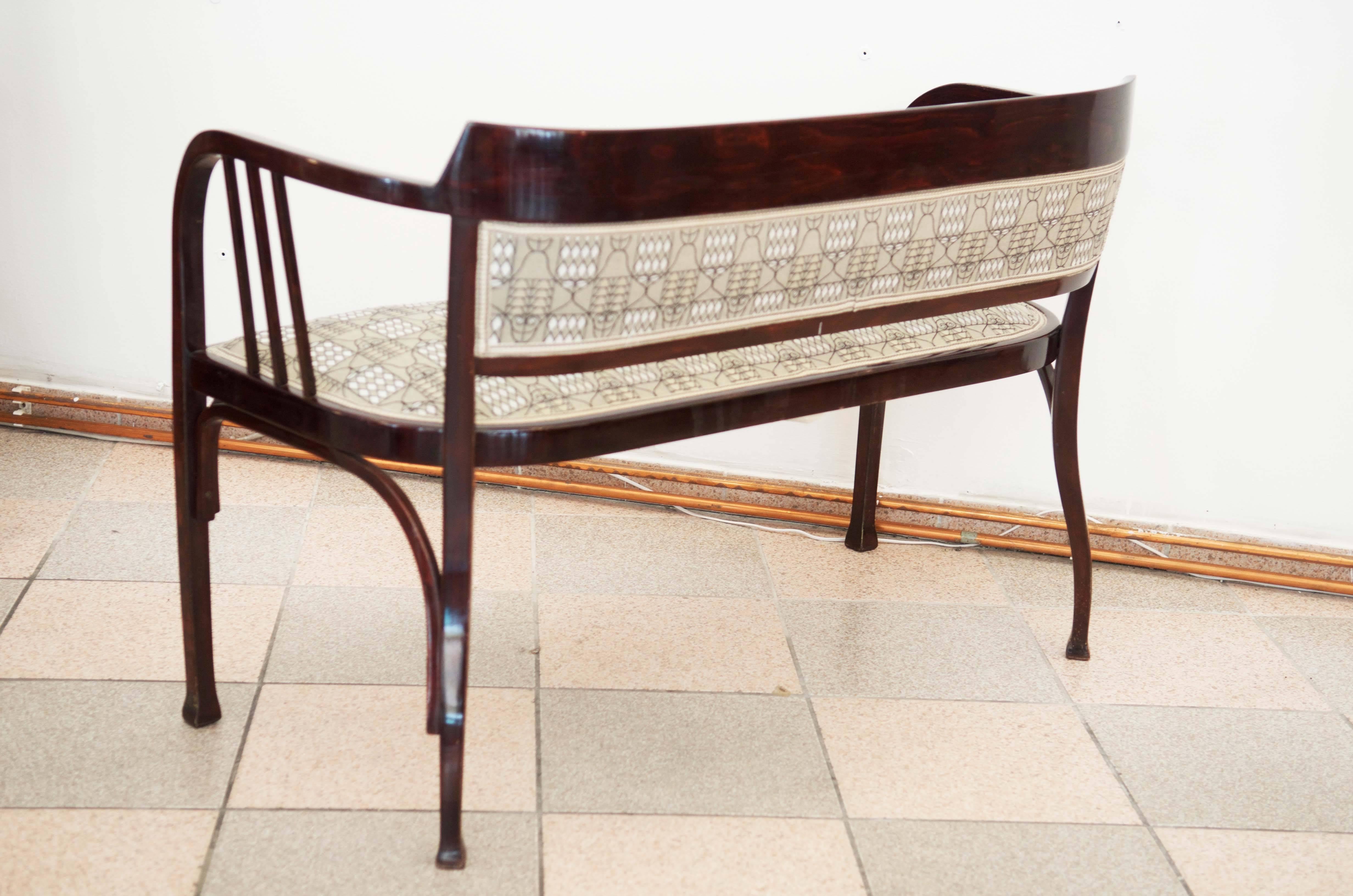 Early 20th Century Thonet Bench Attributed to Otto Wagner For Sale