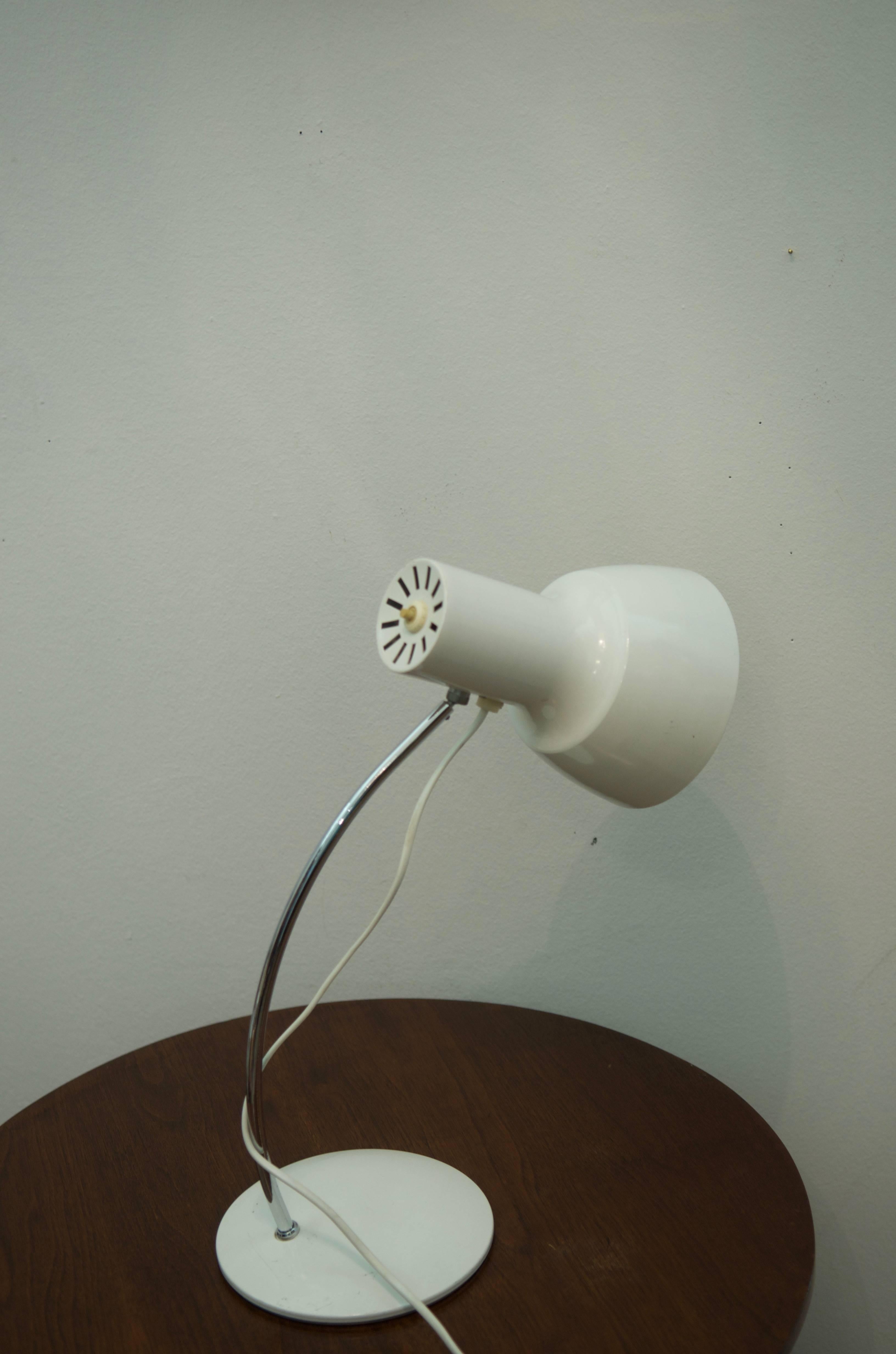 Lampes de table blanches de Josef Hurka pour Napako Excellent état - En vente à Vienna, AT