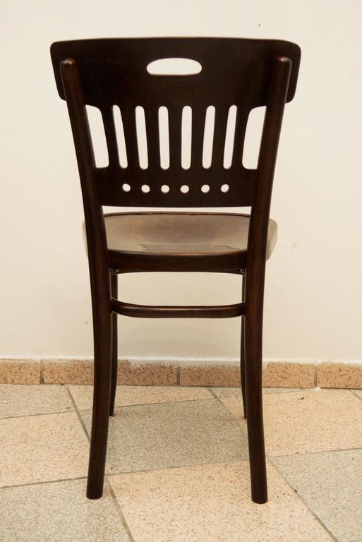 Vienna Secession Thonet Sider Chairs Attributed to Marcel Kammerer For Sale