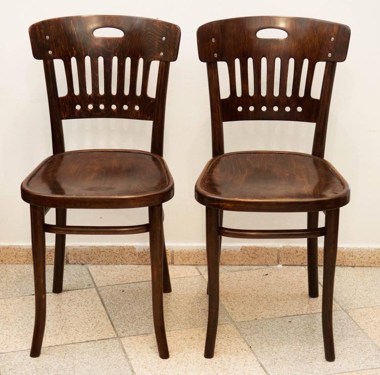 Thonet Sider Chairs Attributed to Marcel Kammerer In Excellent Condition For Sale In Vienna, AT
