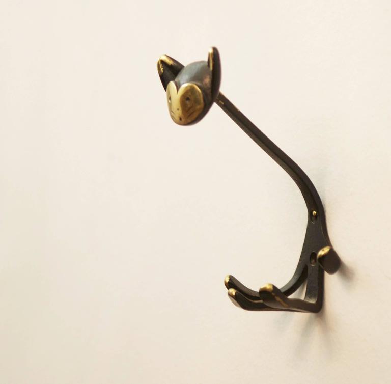Cat Wall Hook by Walter Bosse For Sale at 1stDibs cat wall hooks