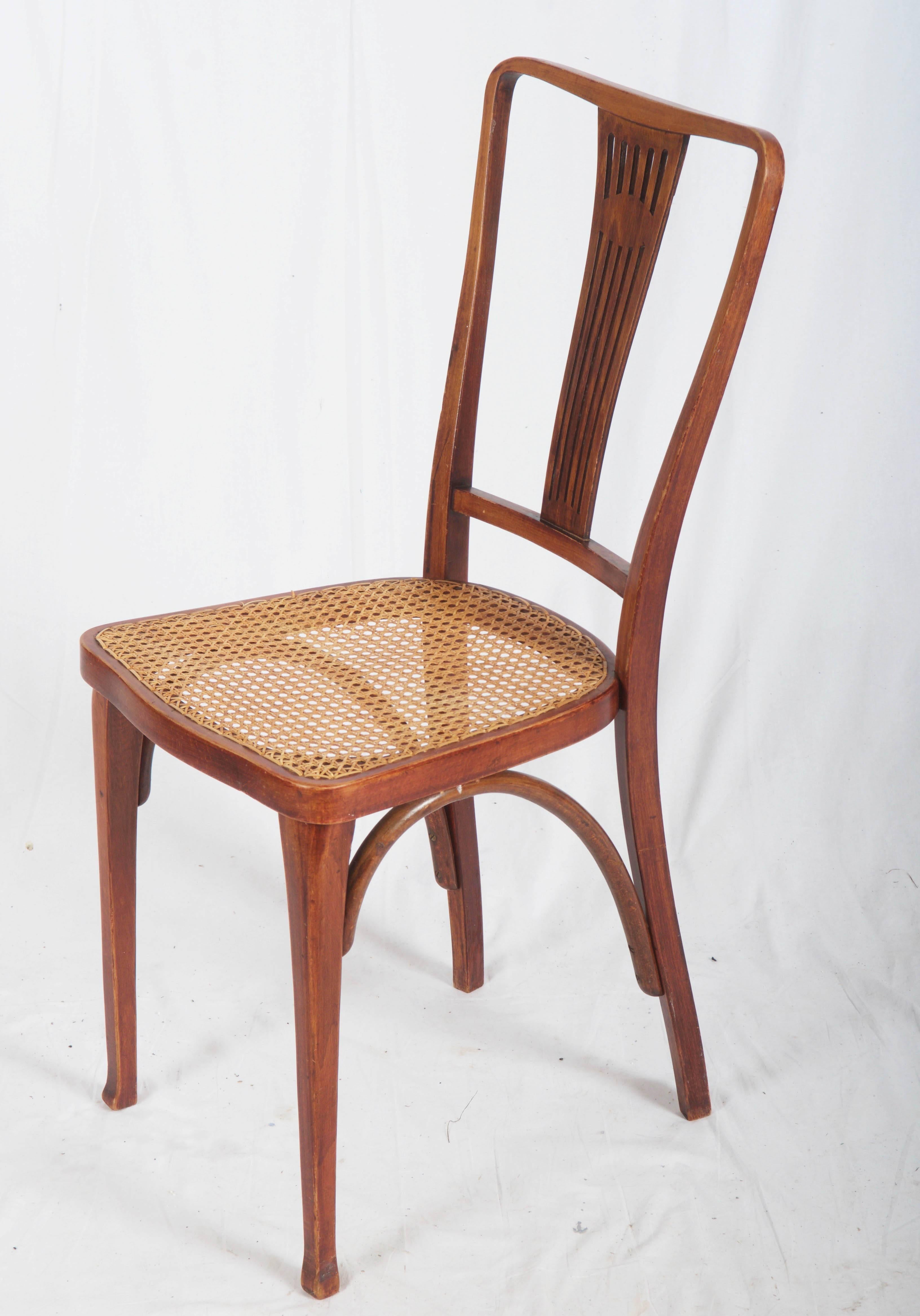 Vienna Secession Art Nouveau Thonet Chairs For Sale