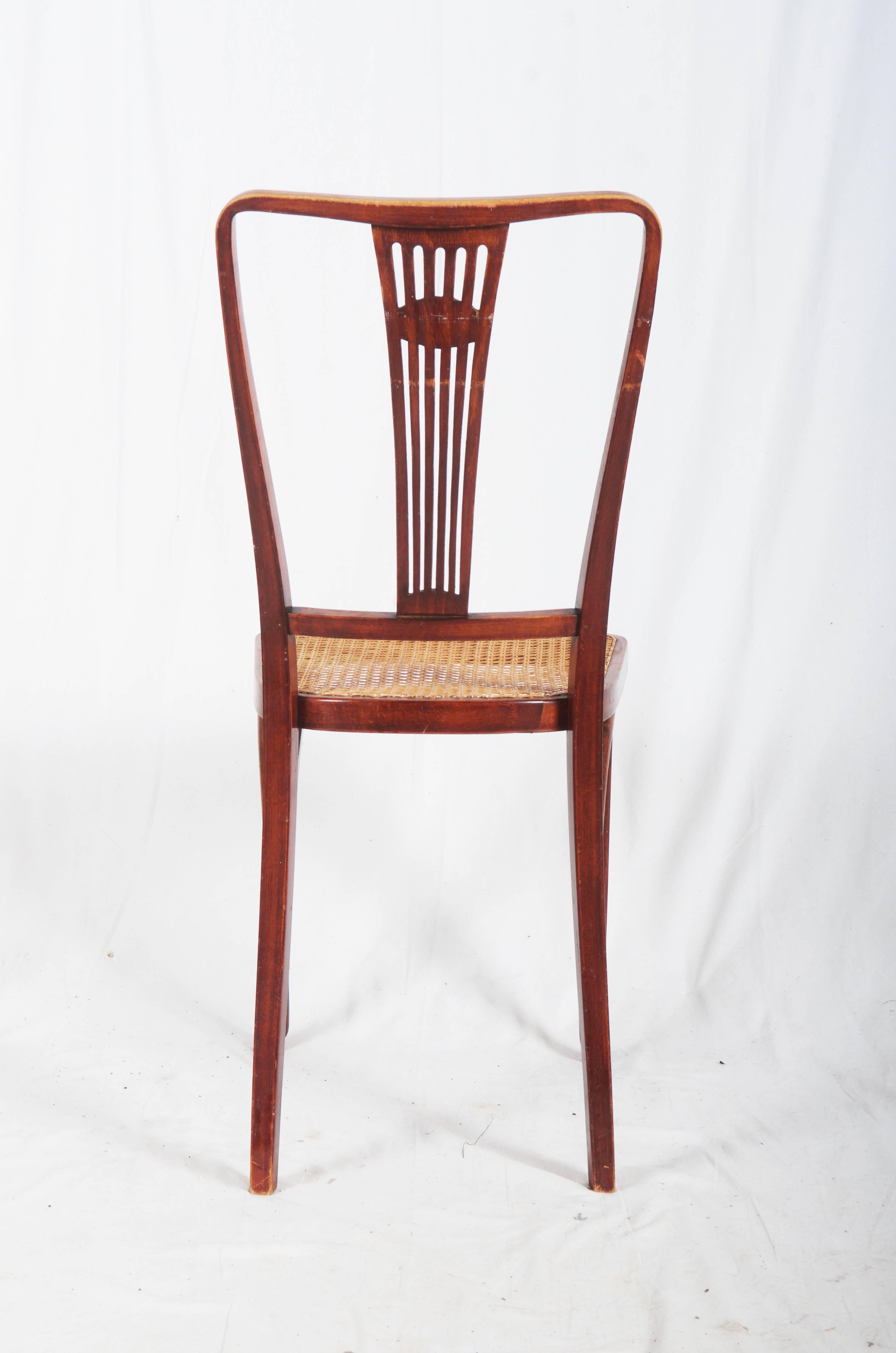 Austrian Art Nouveau Thonet Chairs For Sale