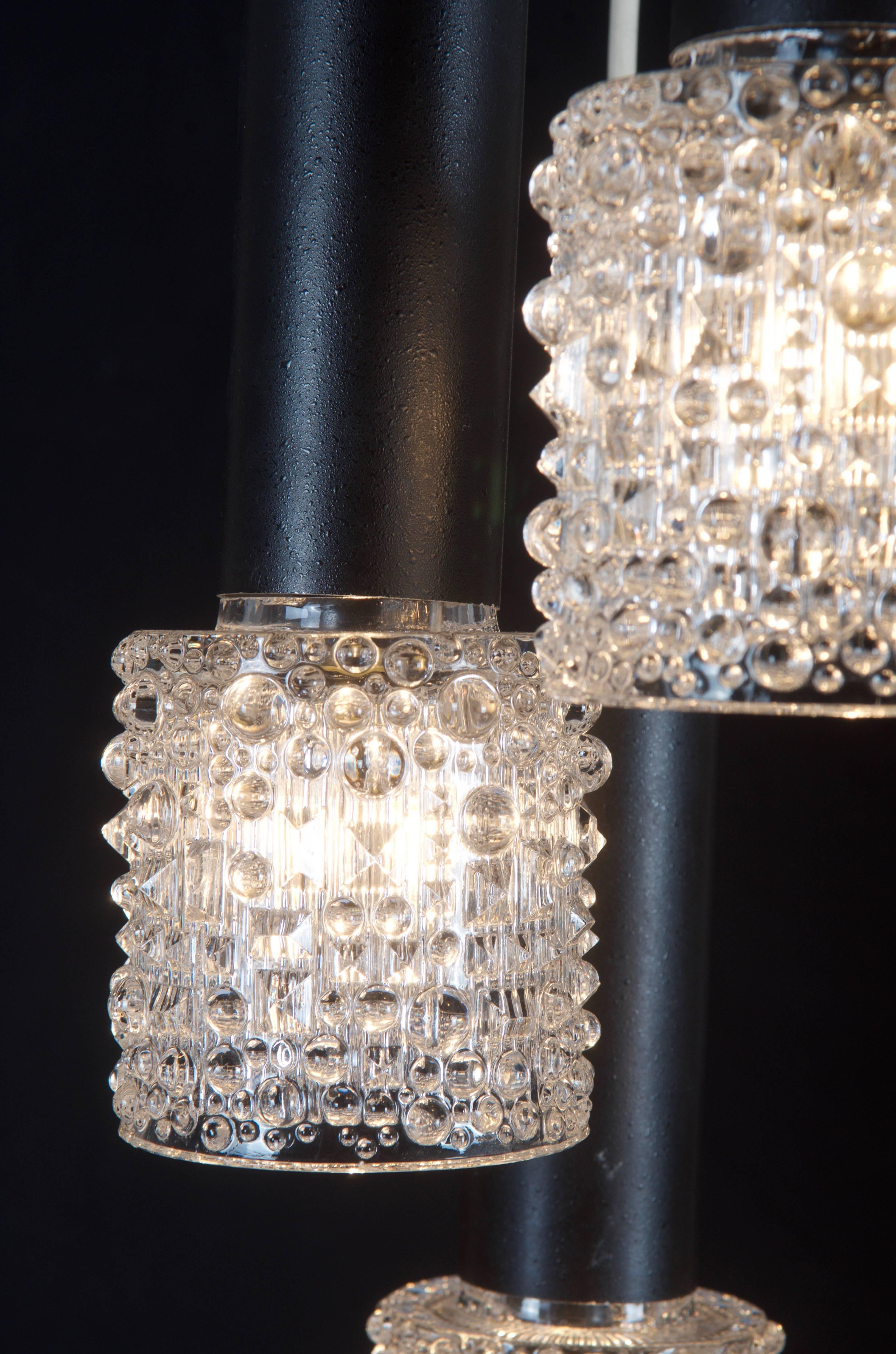 Mid-Century Cascading Ceiling Lamp In Good Condition For Sale In Vienna, AT
