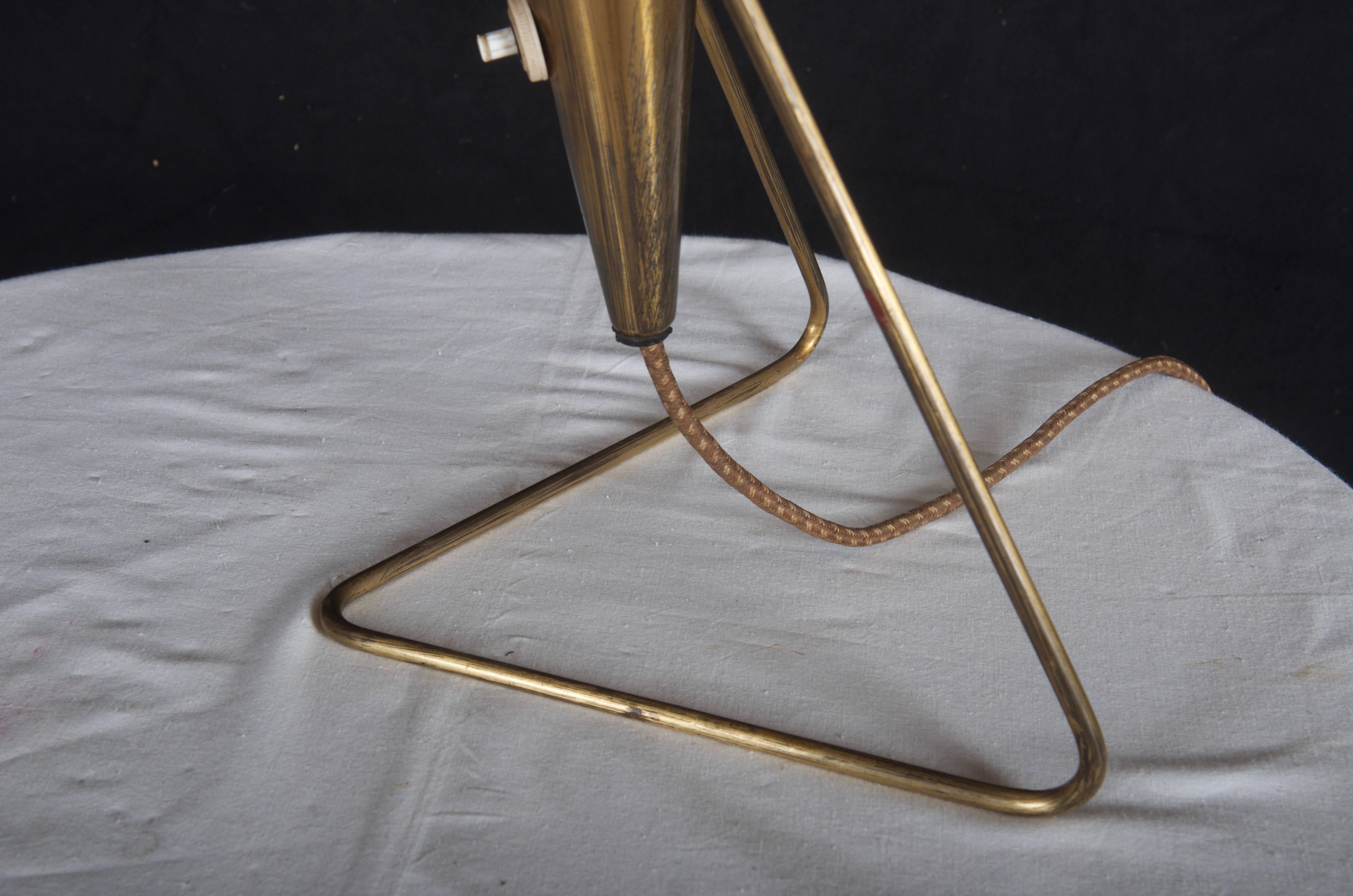 Mid-20th Century Czech Modernist Desk Lamp by Helena Frantova for Okolo For Sale