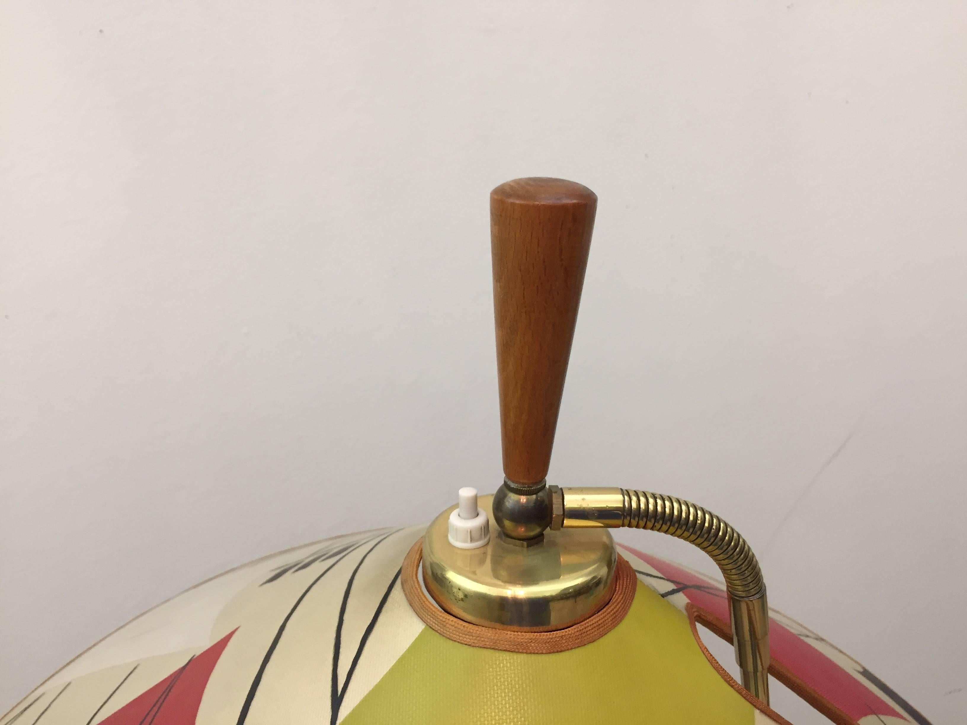 Beautiful Adjustable Brass Floor Lamp by Rupert Nikoll (Österreichisch)