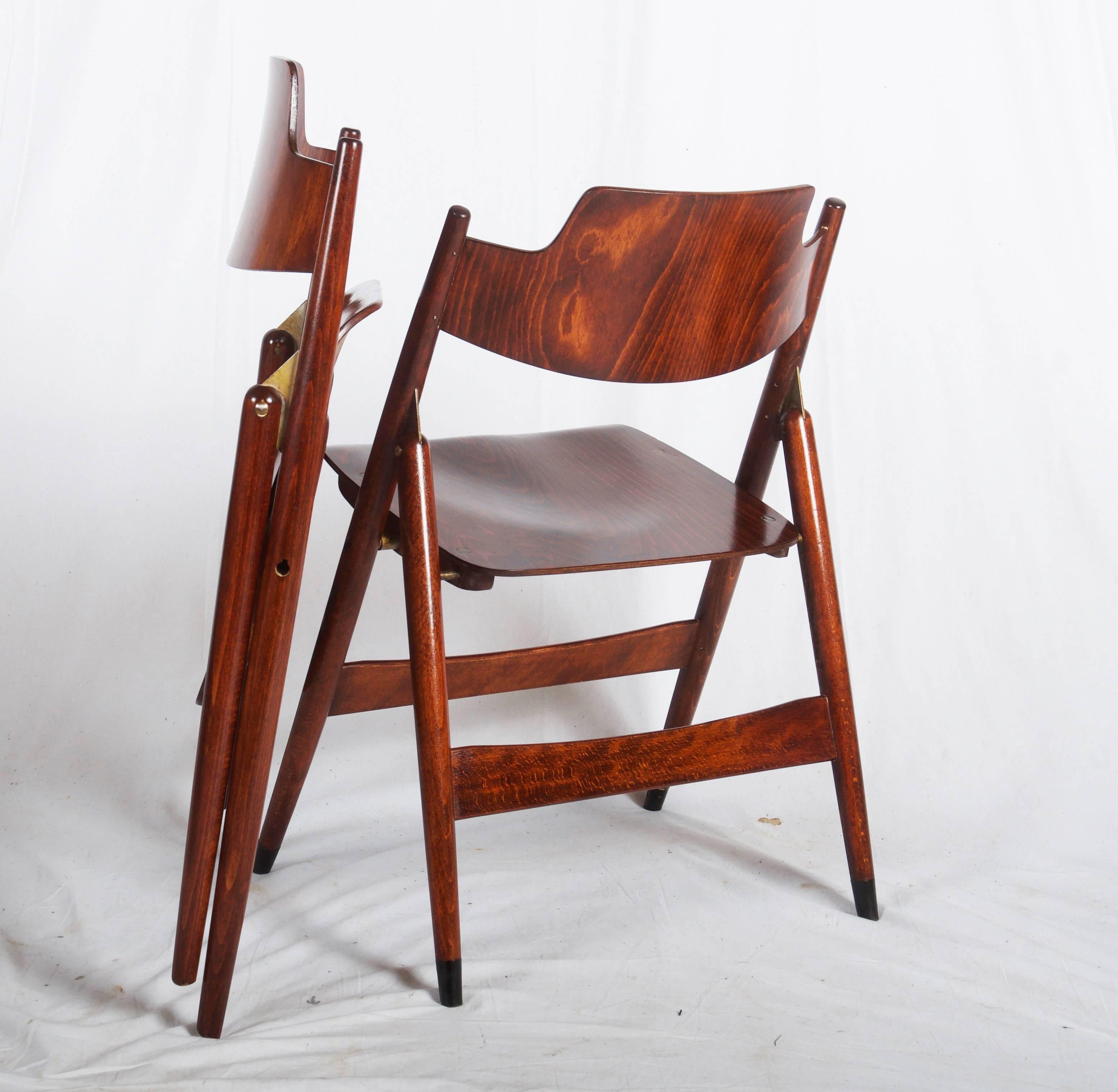 mid century modern folding chairs